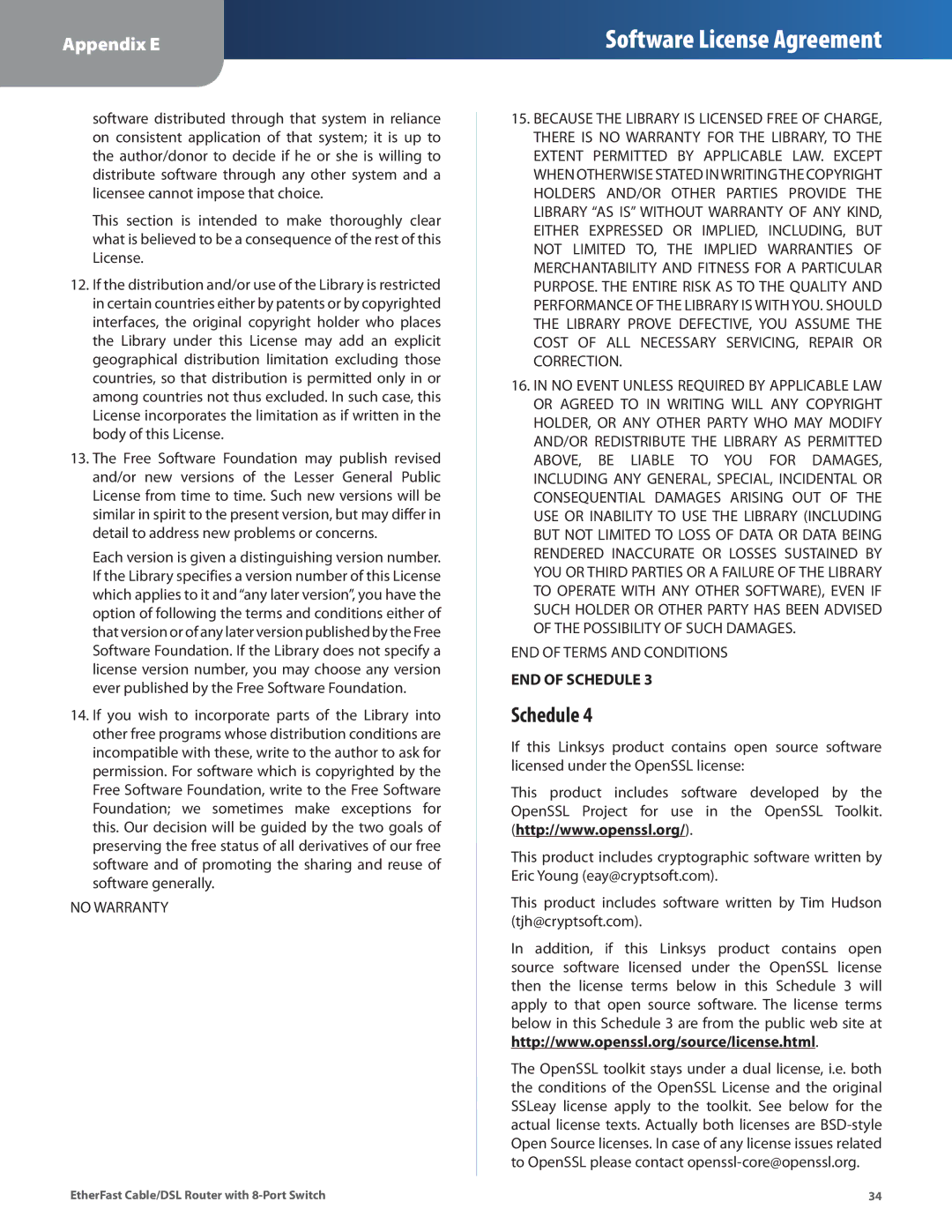 Cisco Systems BEFSR81 manual No Warranty 