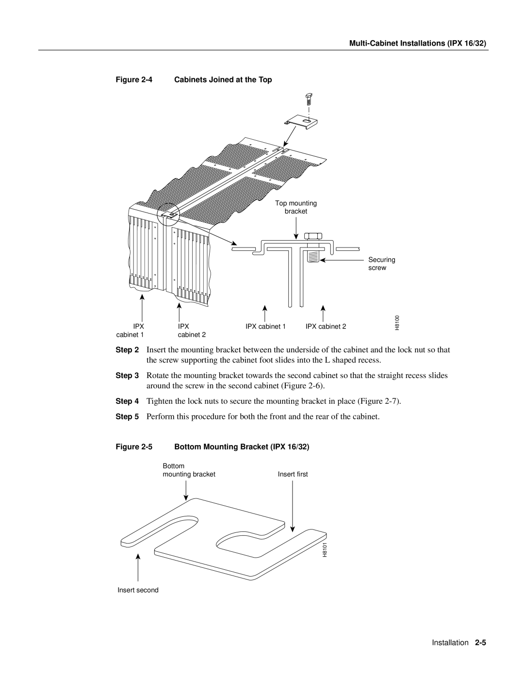 Cisco Systems BPX 8600 Series manual Cabinets Joined at the Top 