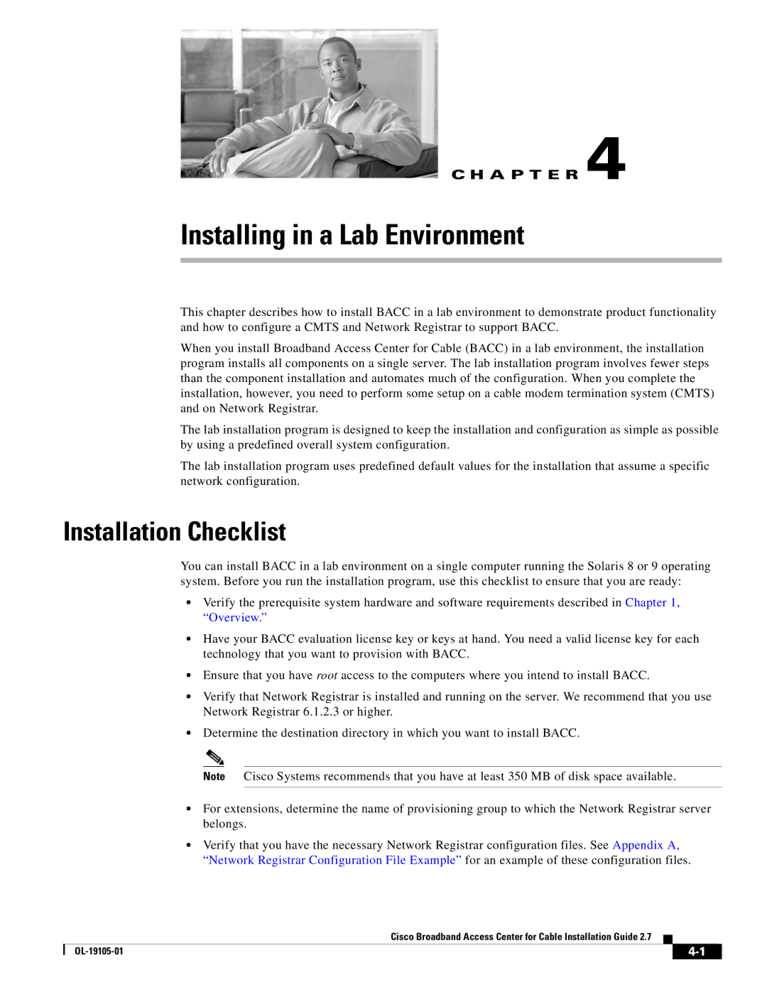 Cisco Systems Broadband Access Center manual Installing in a Lab Environment 