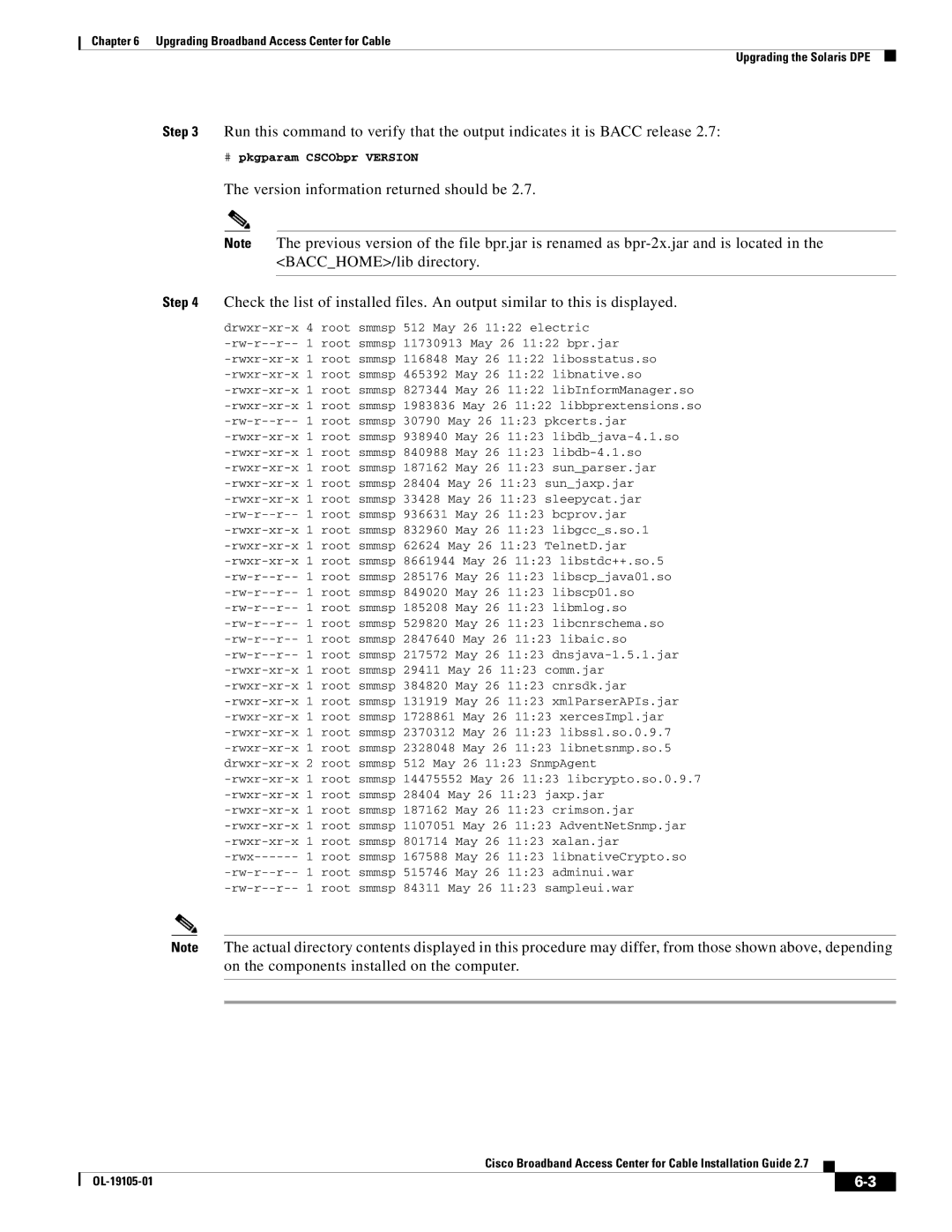 Cisco Systems Broadband Access Center manual # pkgparam CSCObpr Version 