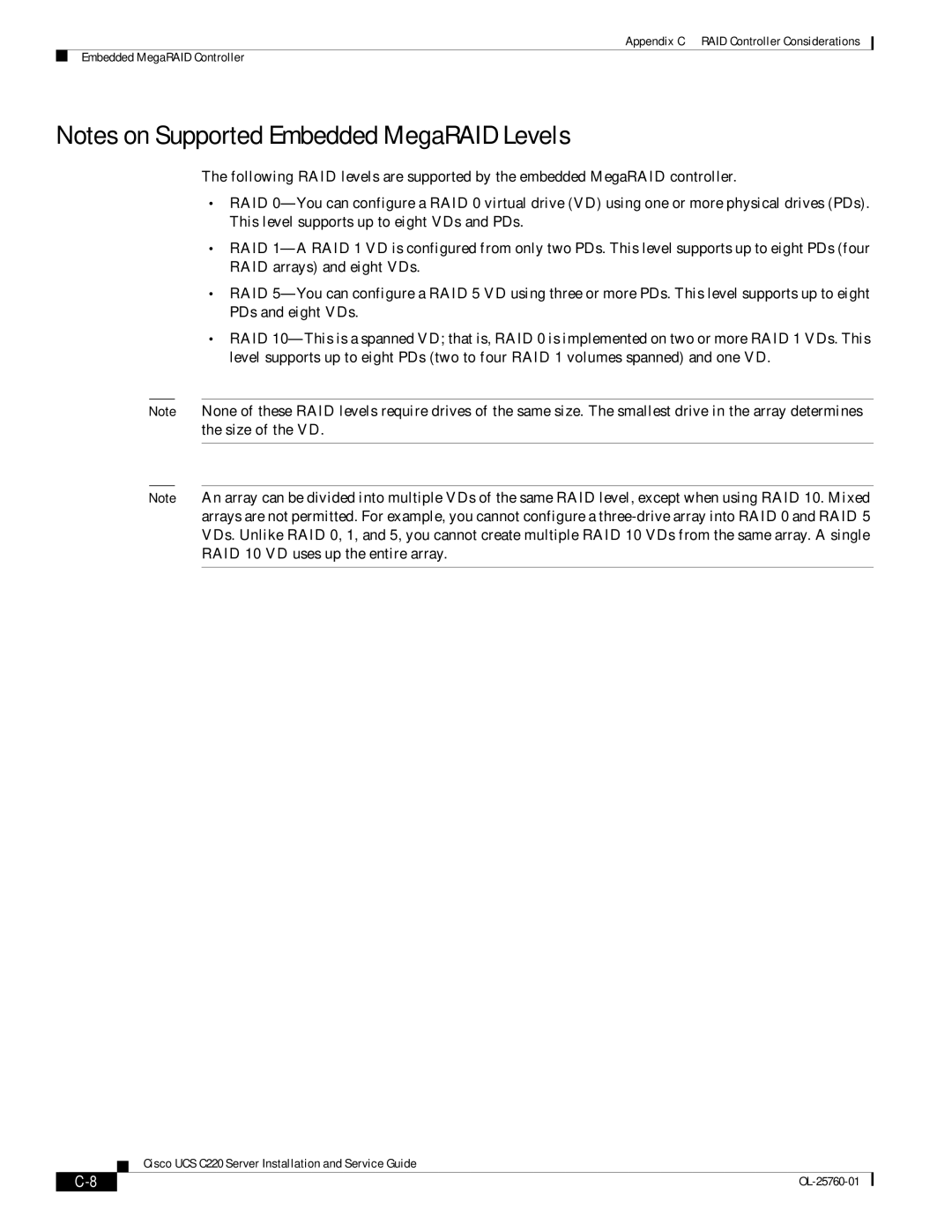 Cisco Systems UCSSP6C220E, UCUCSEZC220M3S, UCSRAID9266CV, 9266CV-8i Cisco UCS C220 Server Installation and Service Guide 