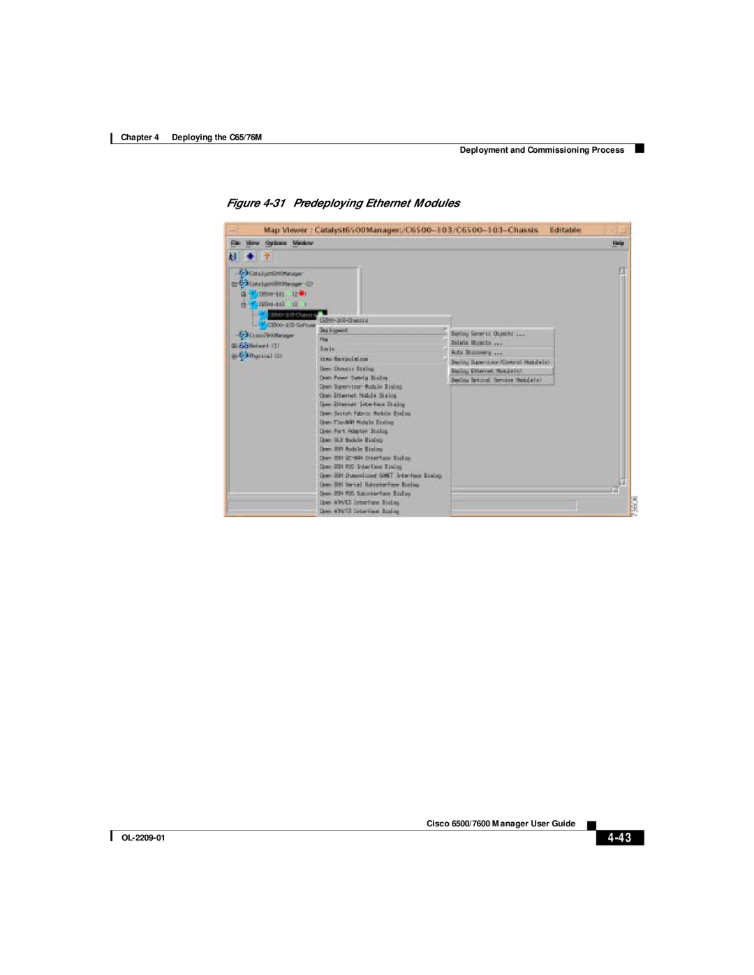 Cisco Systems 76M, C65 manual Predeploying Ethernet Modules 