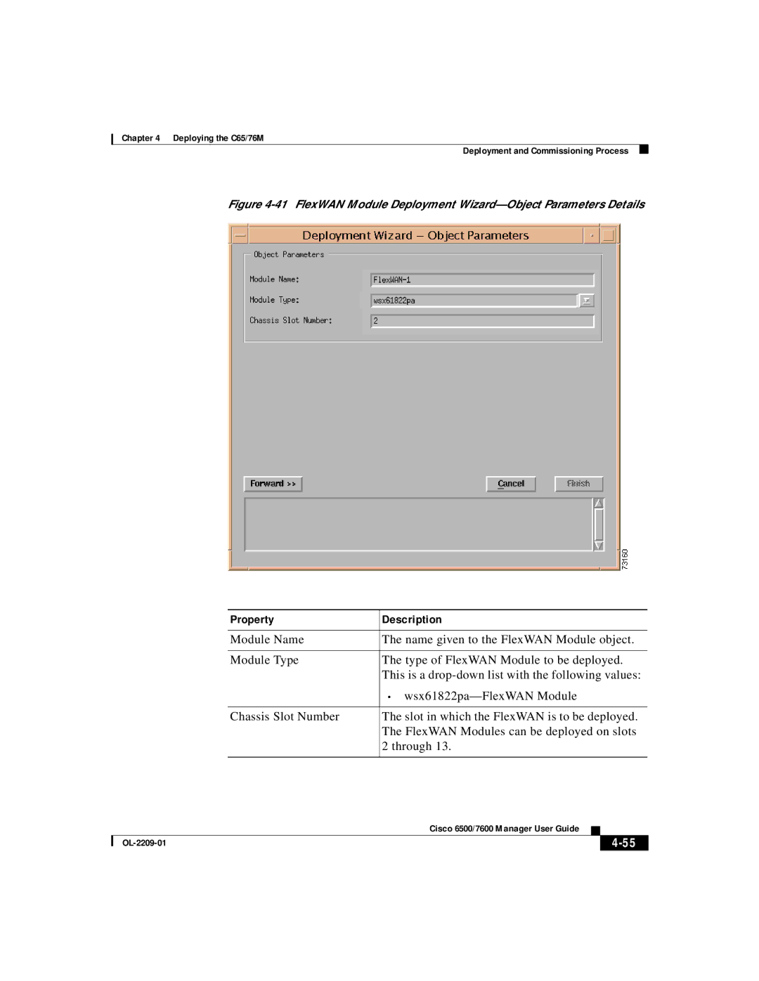 Cisco Systems 76M, C65 manual Property Description 