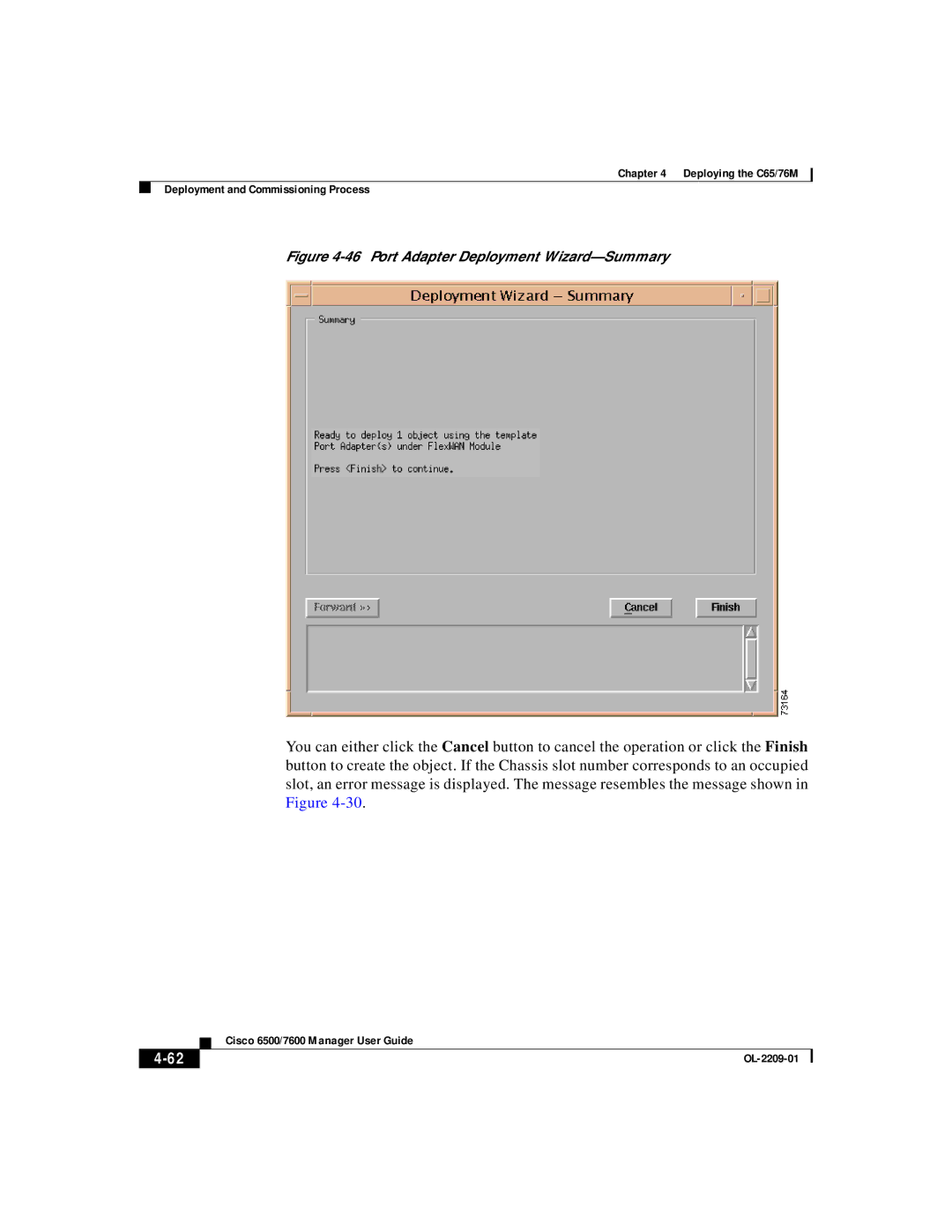 Cisco Systems C65, 76M manual Port Adapter Deployment Wizard-Summary 