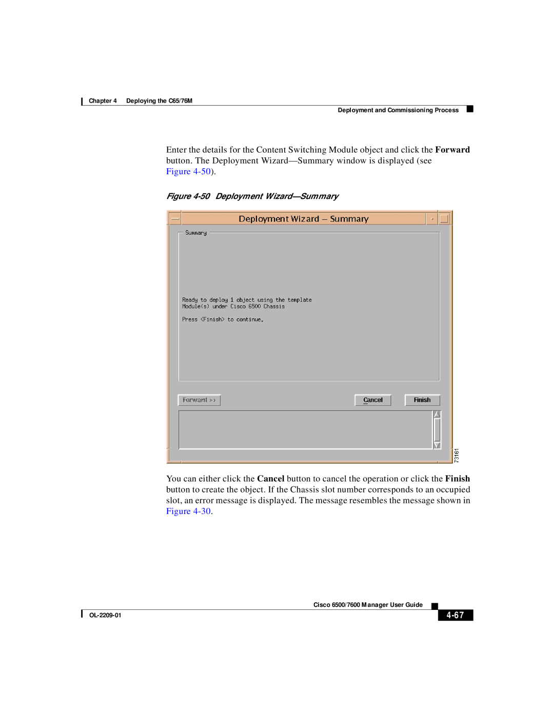 Cisco Systems 76M, C65 manual Deployment Wizard-Summary 