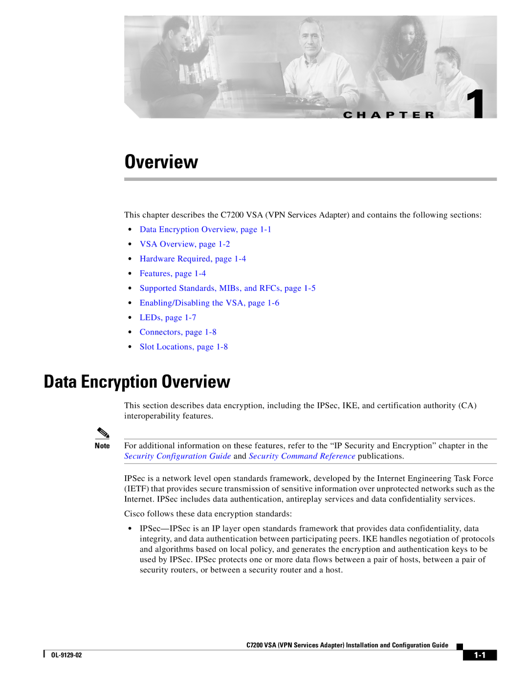 Cisco Systems C7200 manual Data Encryption Overview 