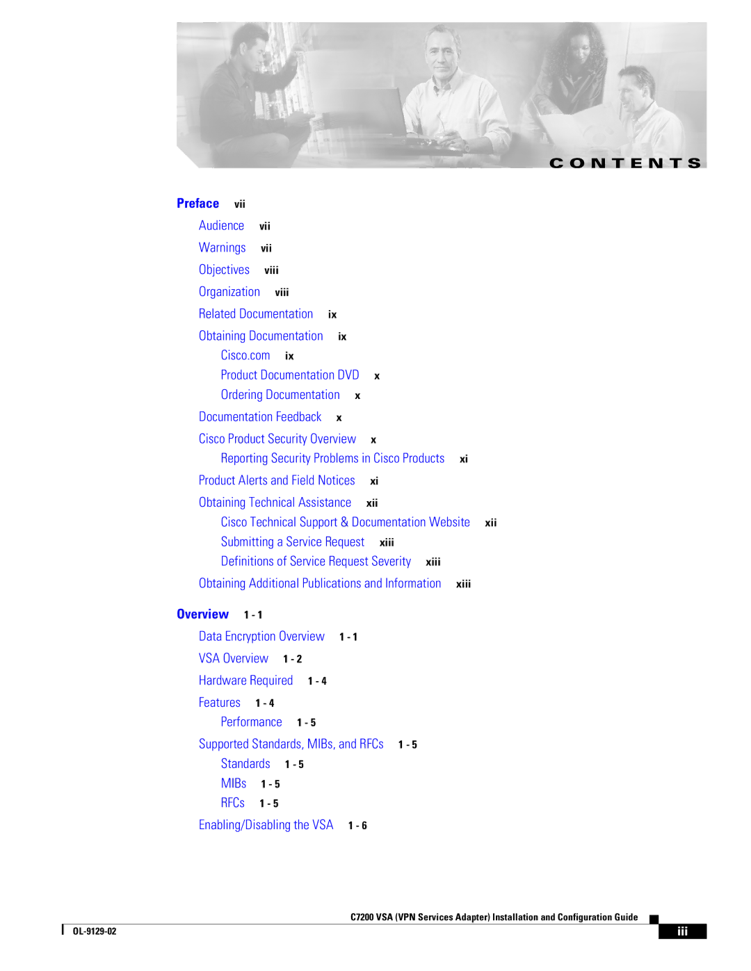 Cisco Systems C7200 manual N T E N T S 