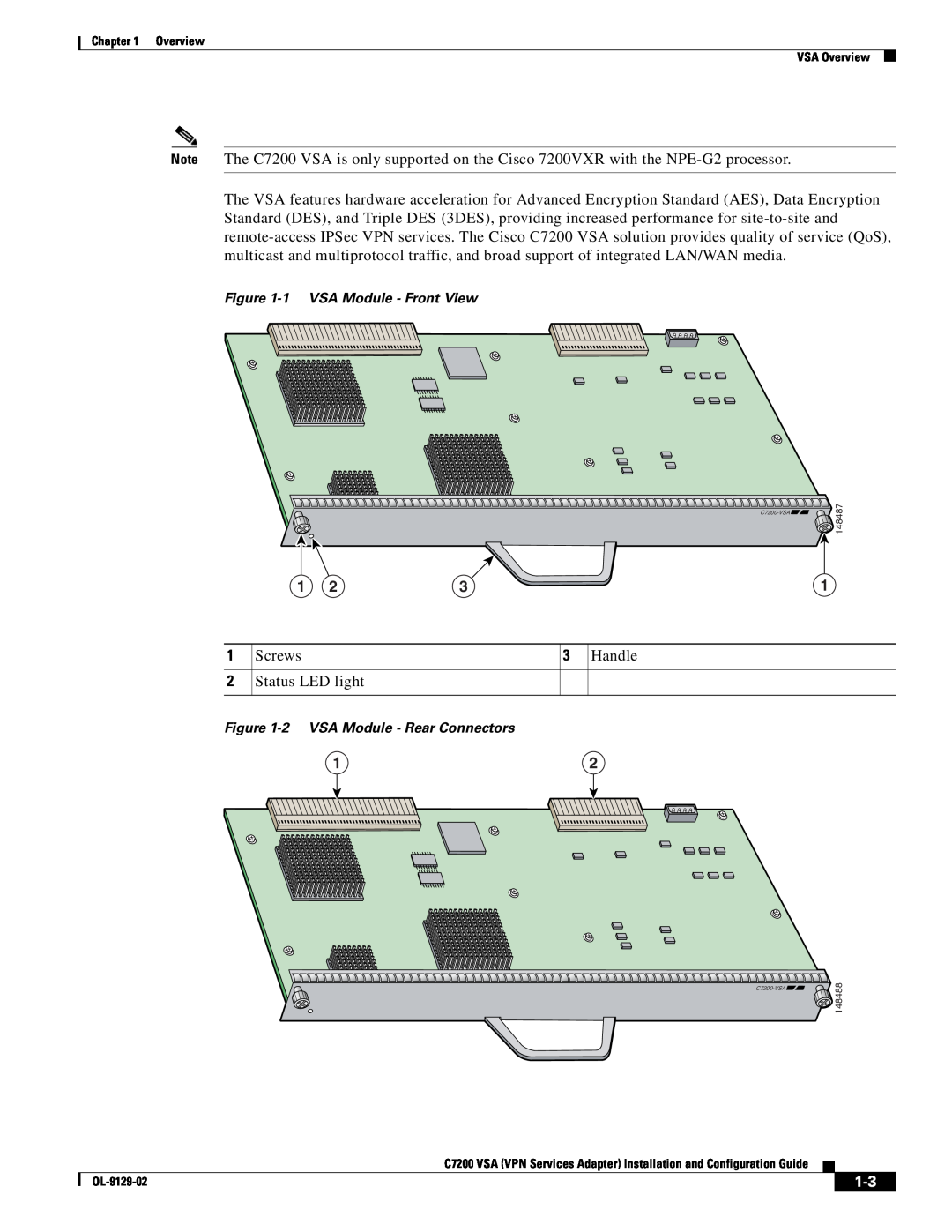 Cisco Systems C7200 manual Screws 