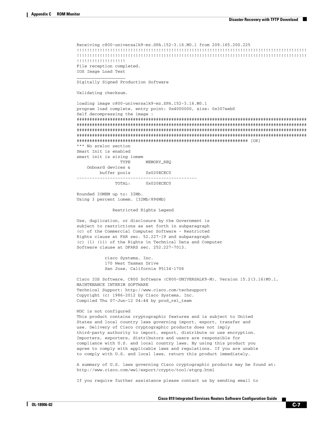 Cisco Systems C819HG4GVK9, C819GUK9 manual Type 