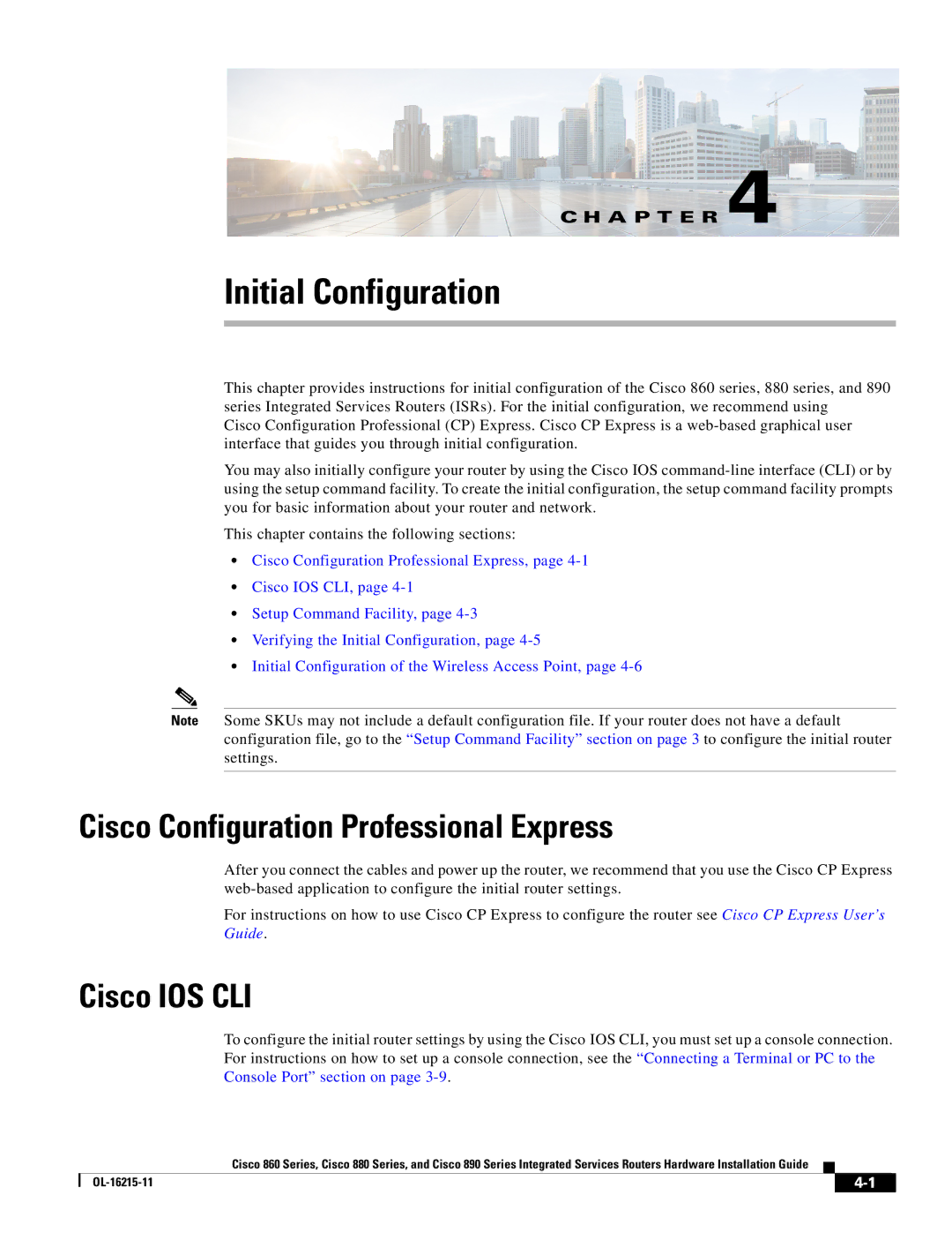 Cisco Systems C892FSPK9 manual Cisco Configuration Professional Express, Cisco IOS CLI 