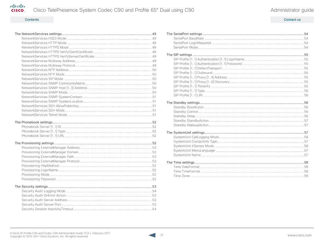 Cisco Systems C90 manual Administrator guide 