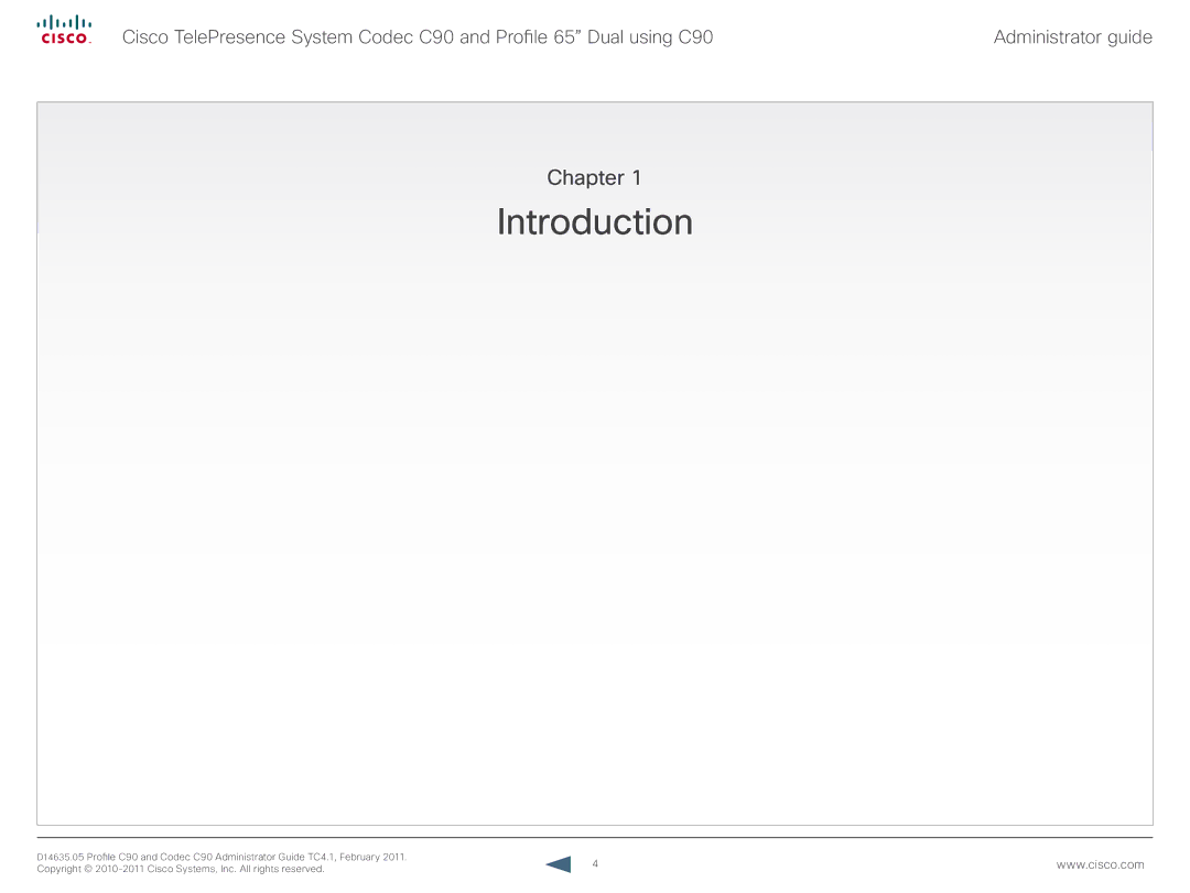 Cisco Systems C90 manual Introduction, Chapter 