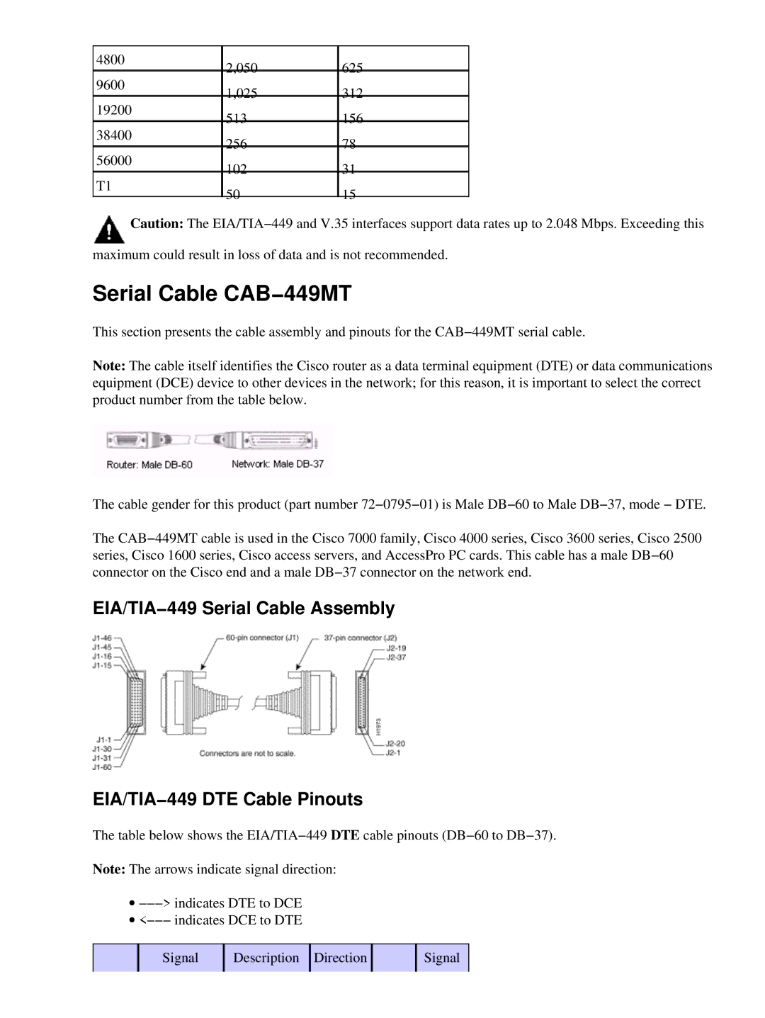 Cisco Systems CAB-449FC, CAB-449MT specifications Serial Cable CAB−449MT 