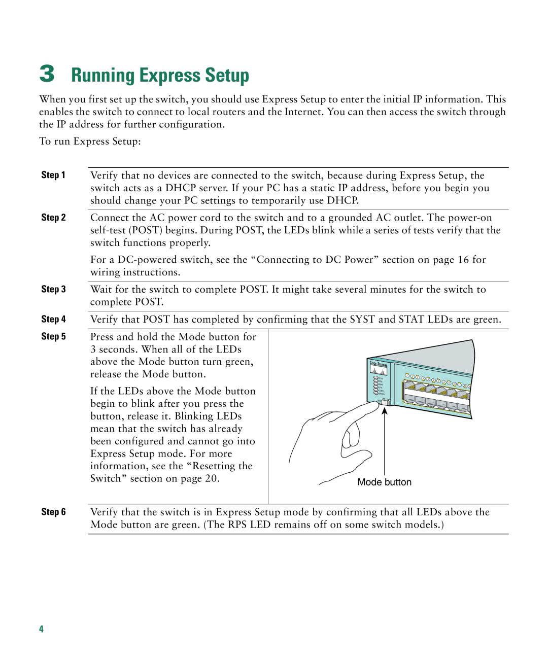 Cisco Systems CATALYST 2950 manual Running Express Setup 