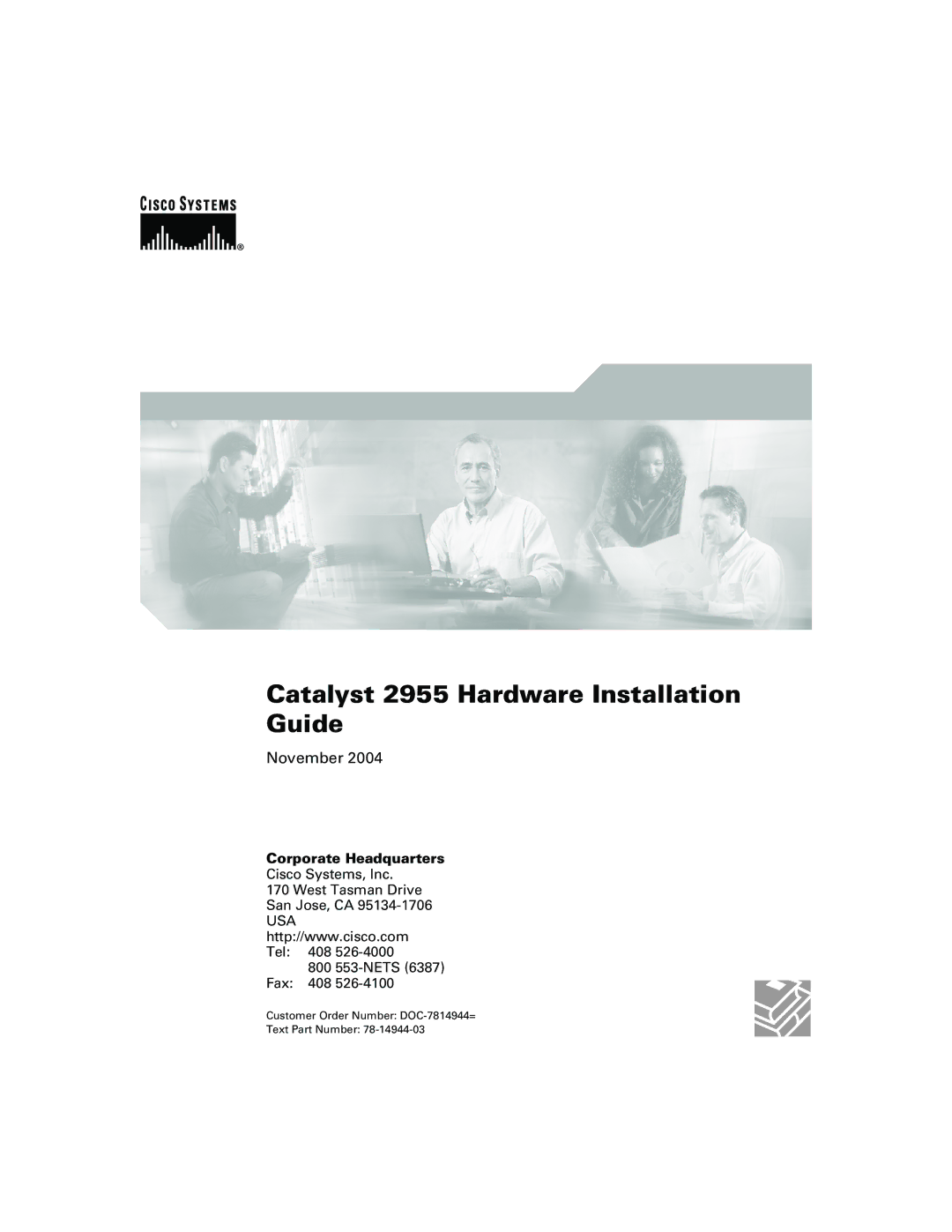 Cisco Systems manual Catalyst 2955 Hardware Installation Guide 