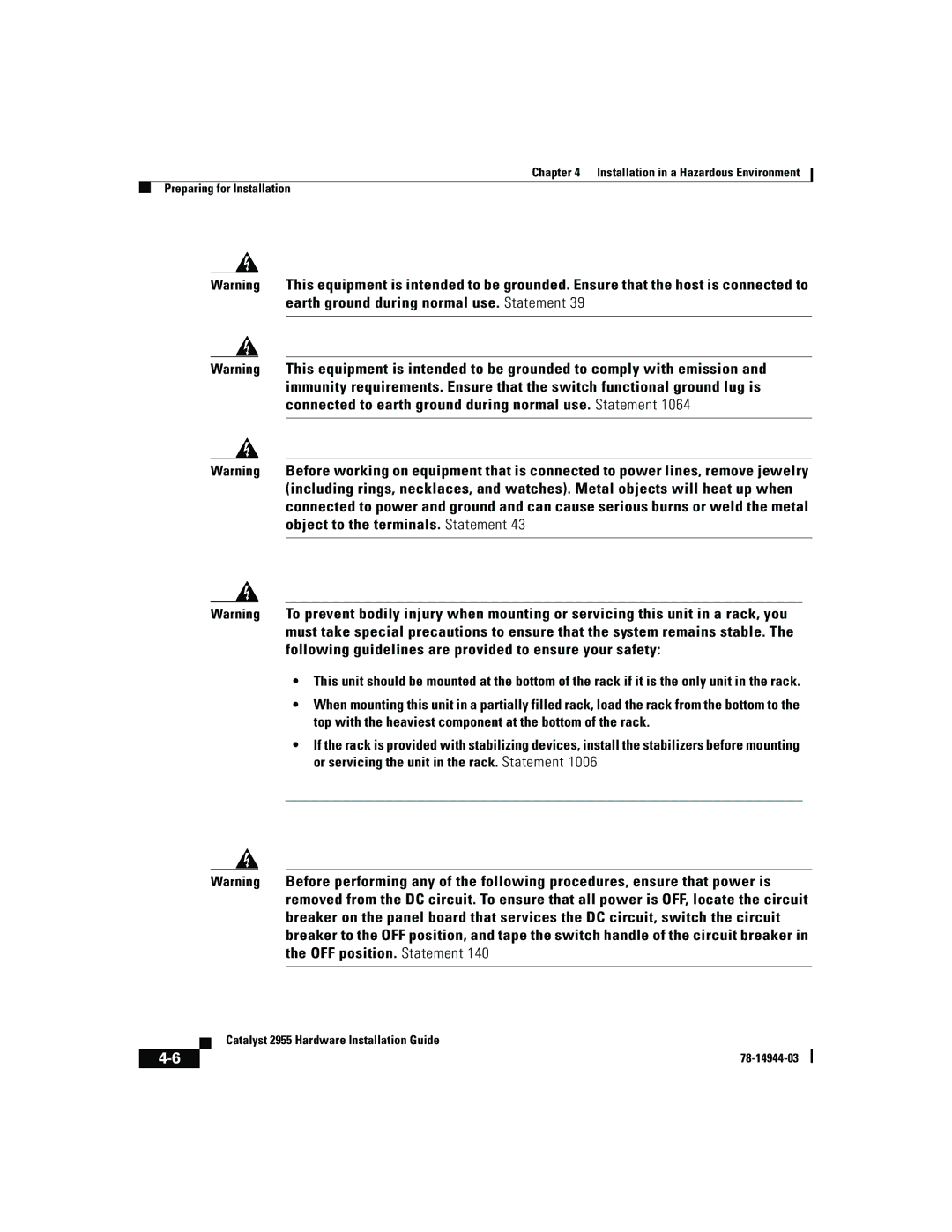 Cisco Systems Catalyst 2955 manual 78-14944-03 