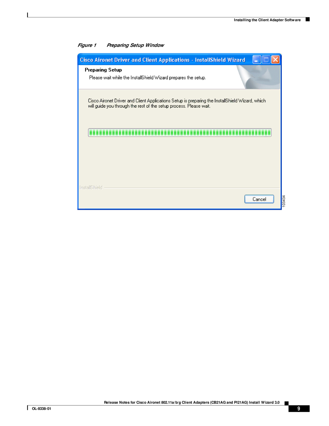 Cisco Systems CB21AG and PI21AG manual Preparing Setup Window 