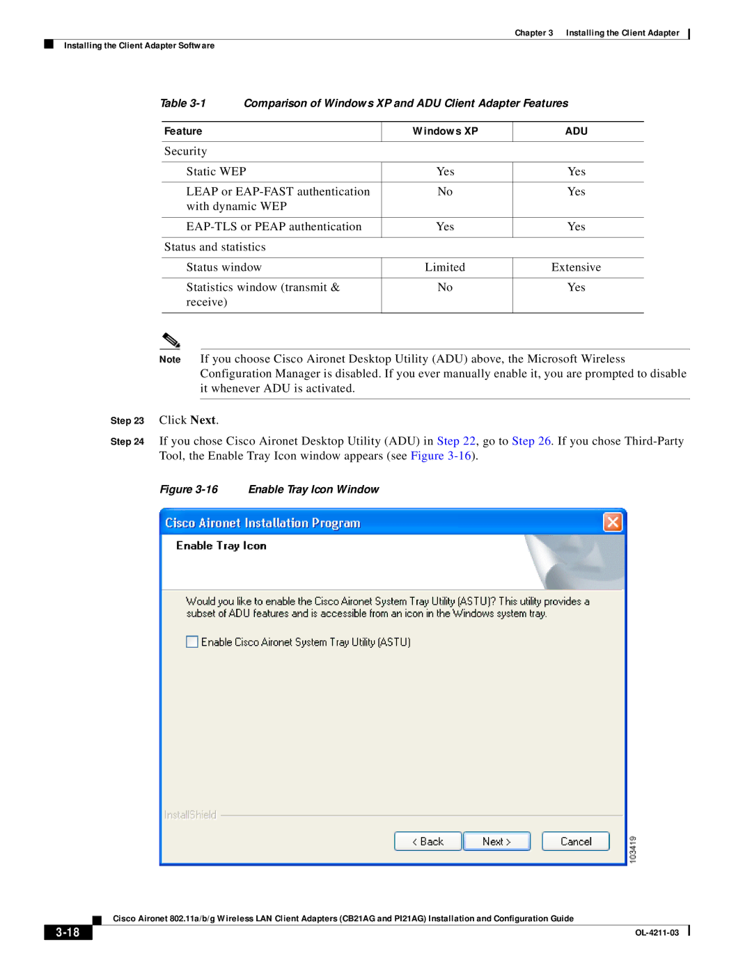 Cisco Systems CB21AG manual Security Static WEP Yes, Leap or EAP-FAST authentication, Receive 