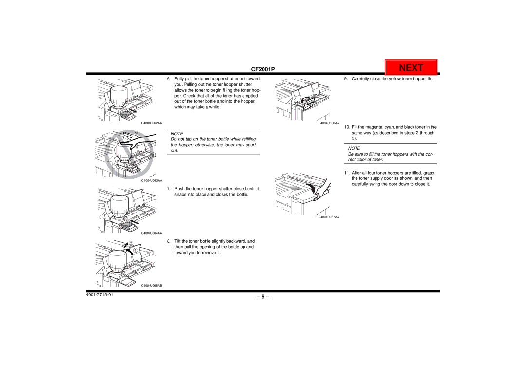 Cisco Systems CF2001P user manual C4004U062AA 