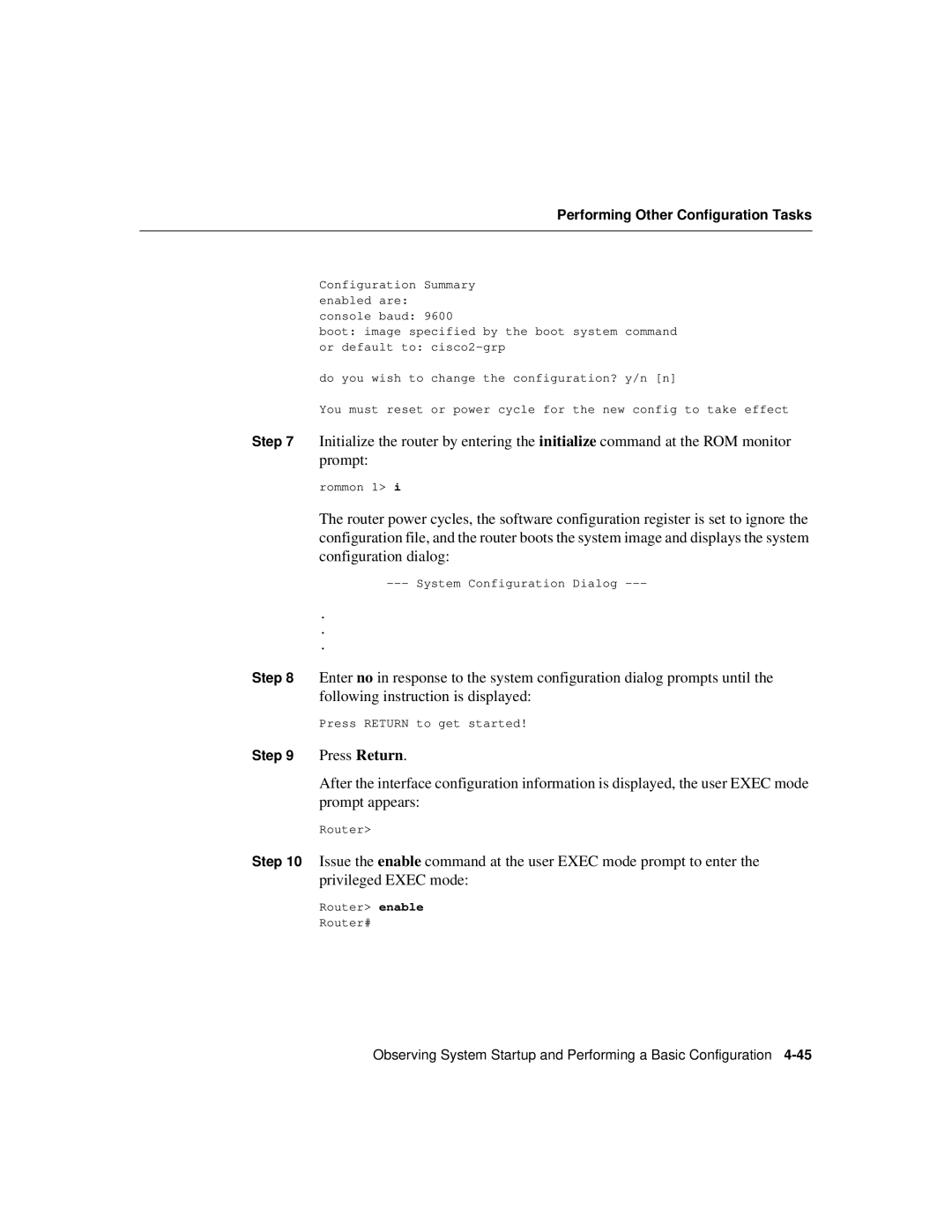 Cisco Systems Cisco 12008 manual Press Return 