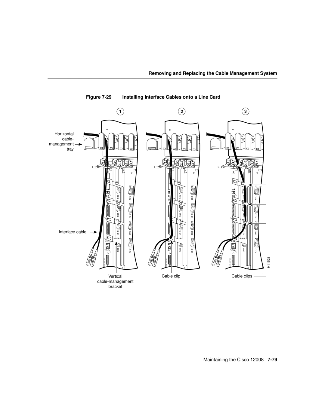 Cisco Systems Cisco 12008 manual Installing Interface Cables onto a Line Card 