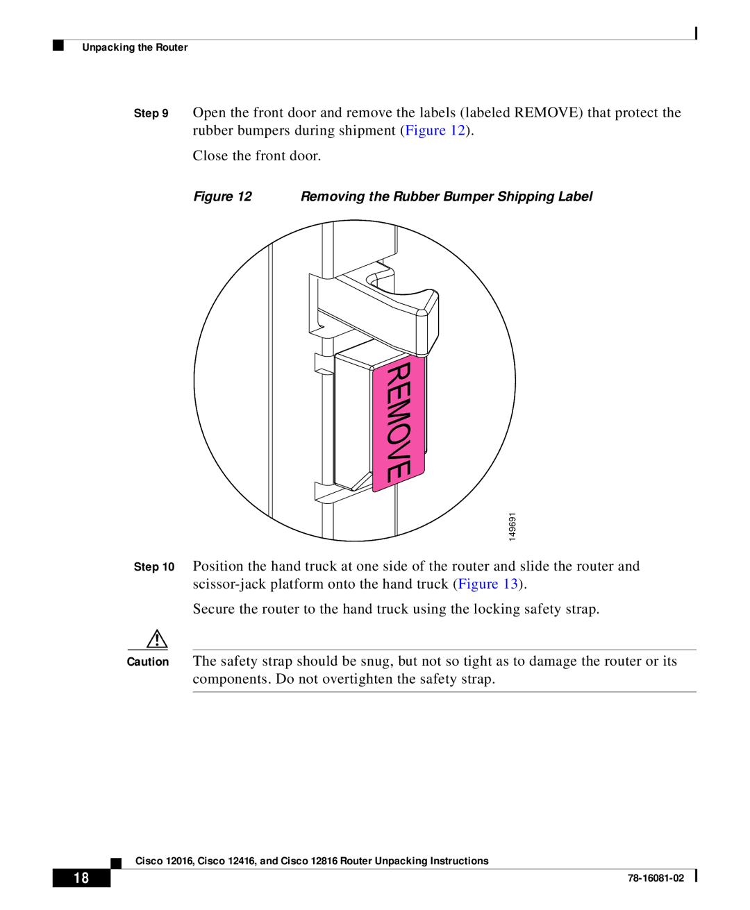 Cisco Systems Cisco 12016 manual Remove 