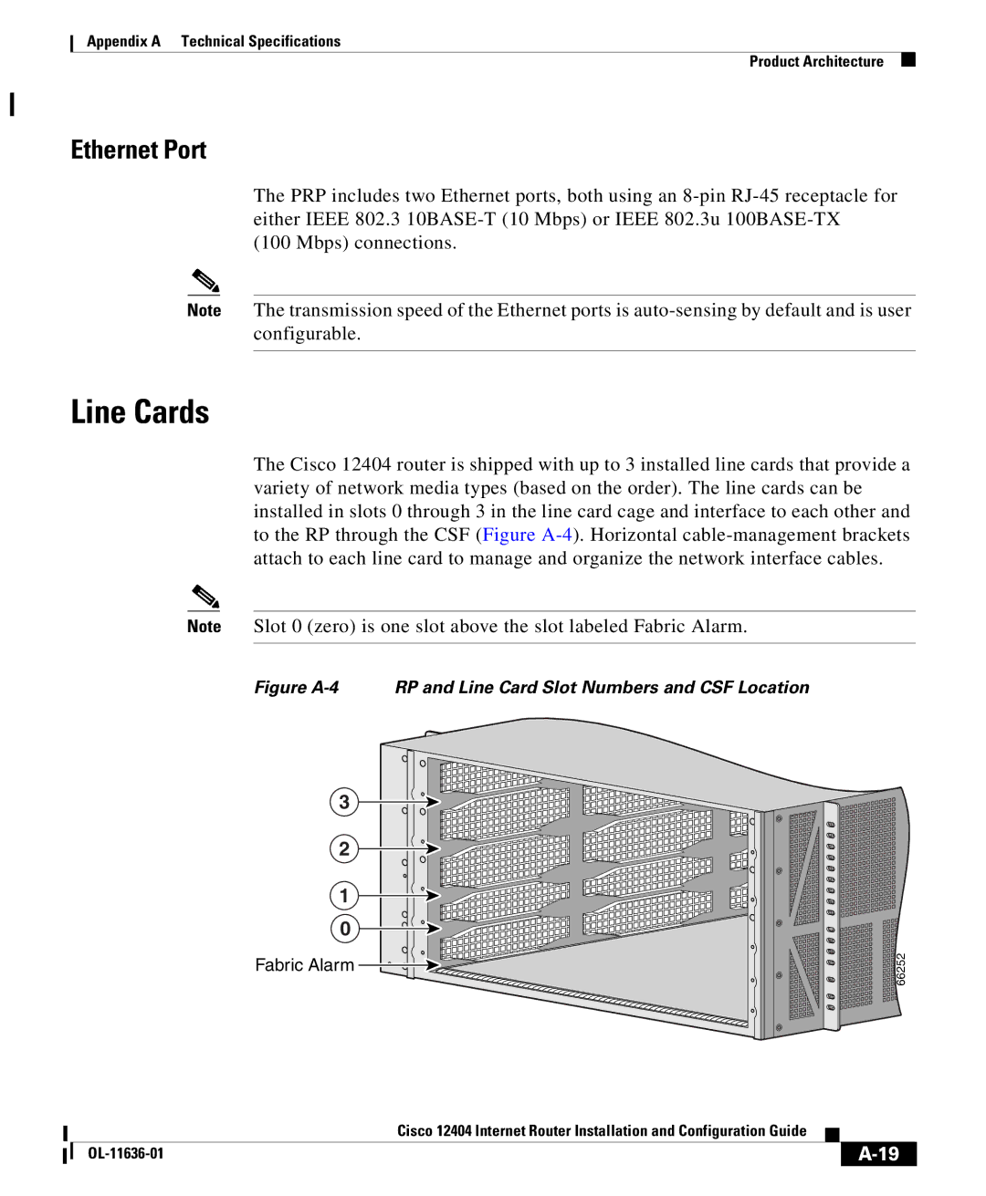 Cisco Systems Cisco 12404 appendix Line Cards, Fabric Alarm 