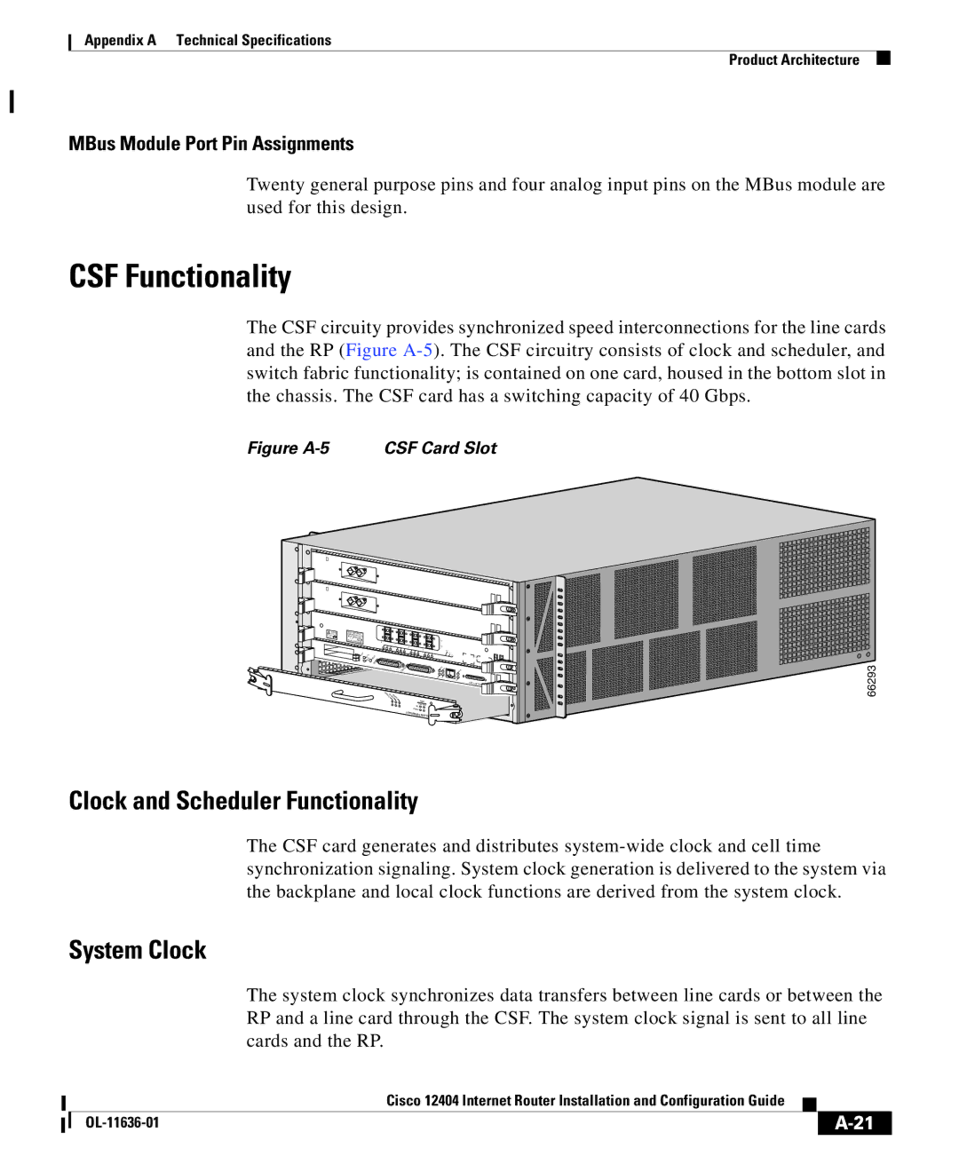 Cisco Systems Cisco 12404 appendix CSF Functionality, Clock and Scheduler Functionality, System Clock 