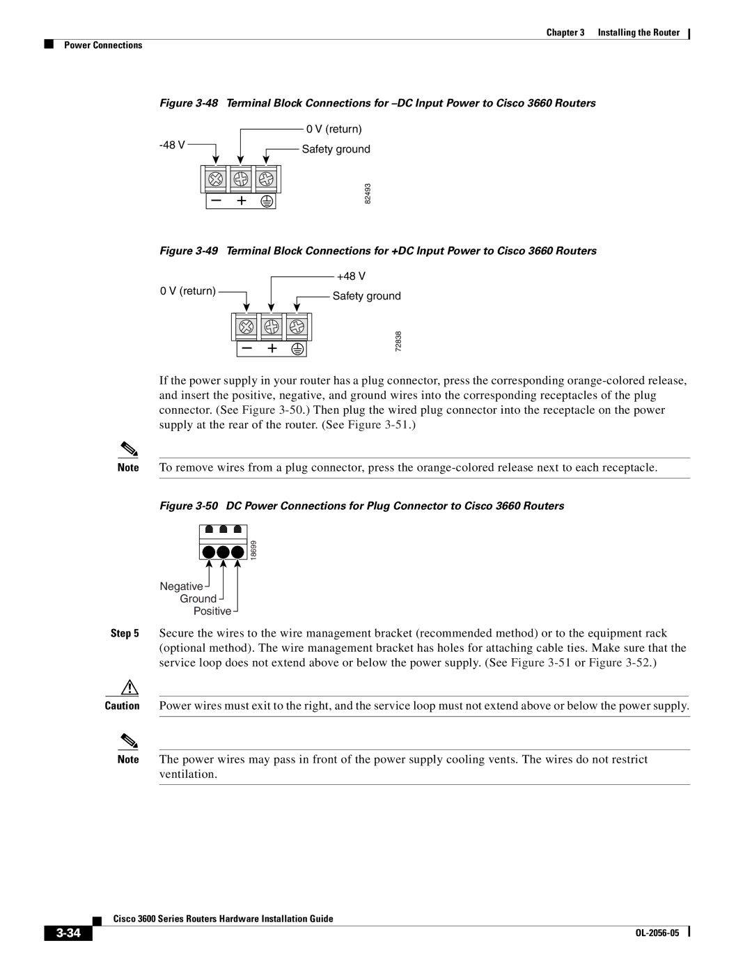 Cisco Systems Cisco 3600 manual Return Safety ground 