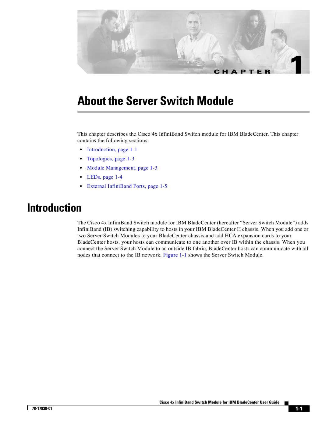 Cisco Systems Cisco 4x manual About the Server Switch Module, Introduction 