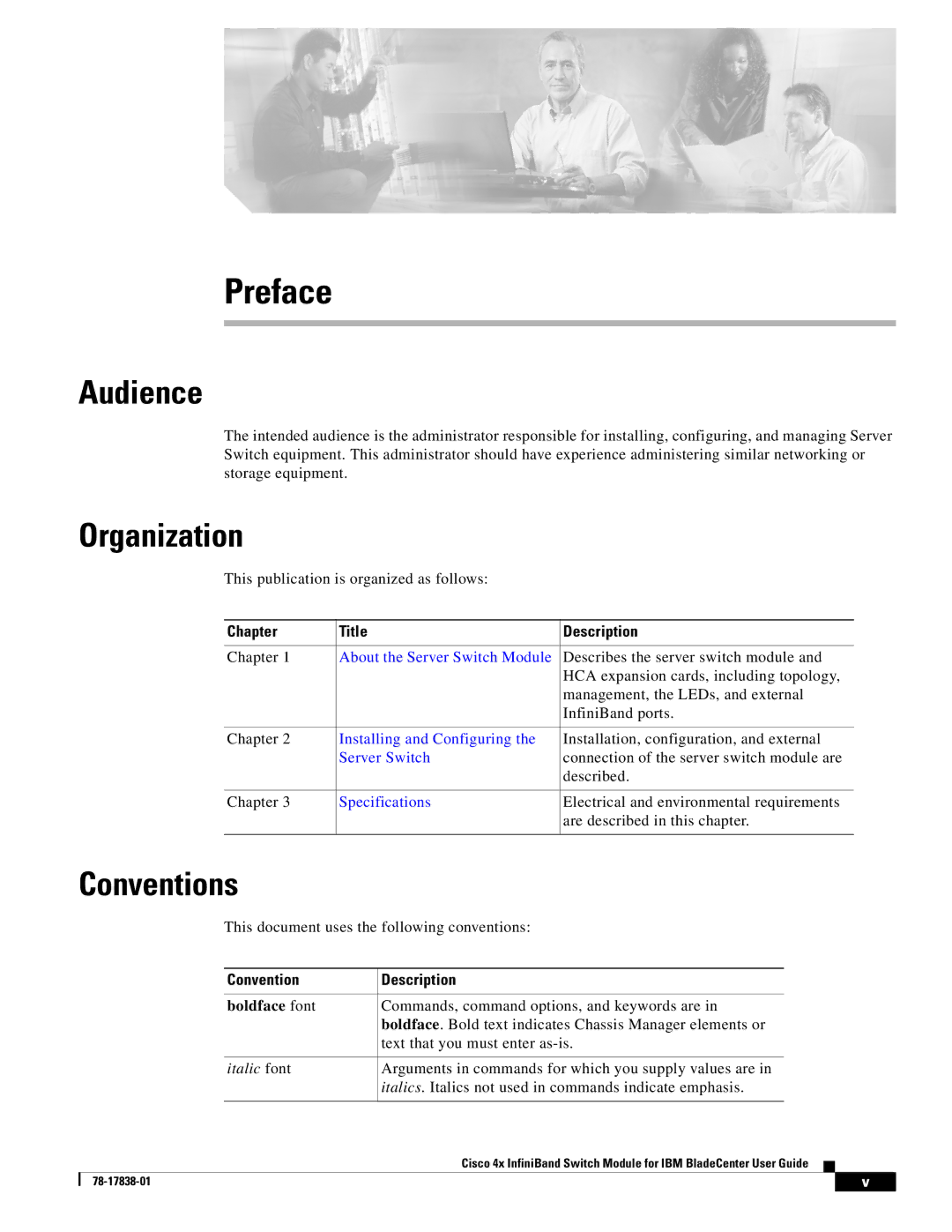 Cisco Systems Cisco 4x manual Audience, Organization, Conventions, Boldface font 