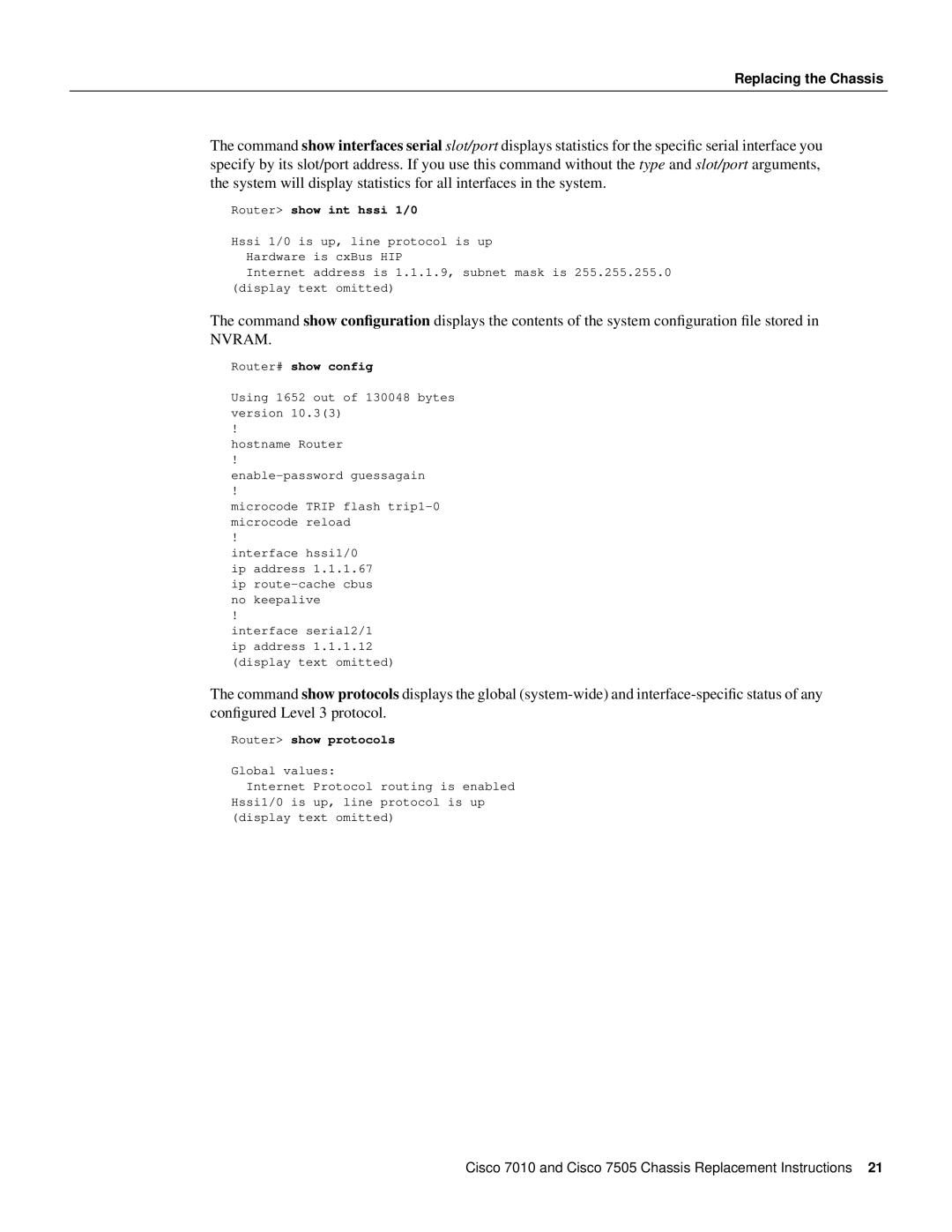 Cisco Systems Cisco 7505, Cisco 7010 installation instructions Nvram 