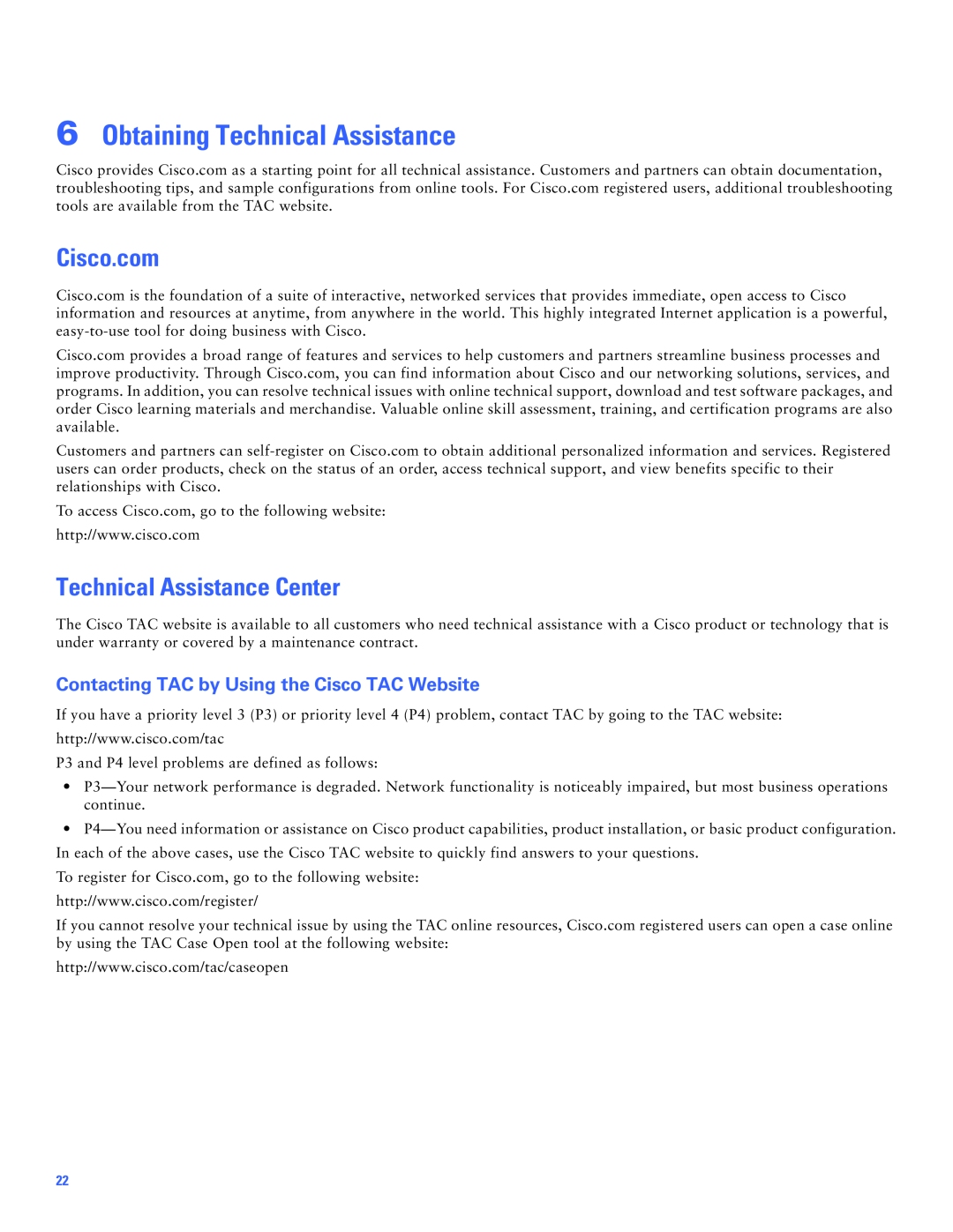 Cisco Systems Cisco AS5300 manual Obtaining Technical Assistance, Cisco.com, Technical Assistance Center 
