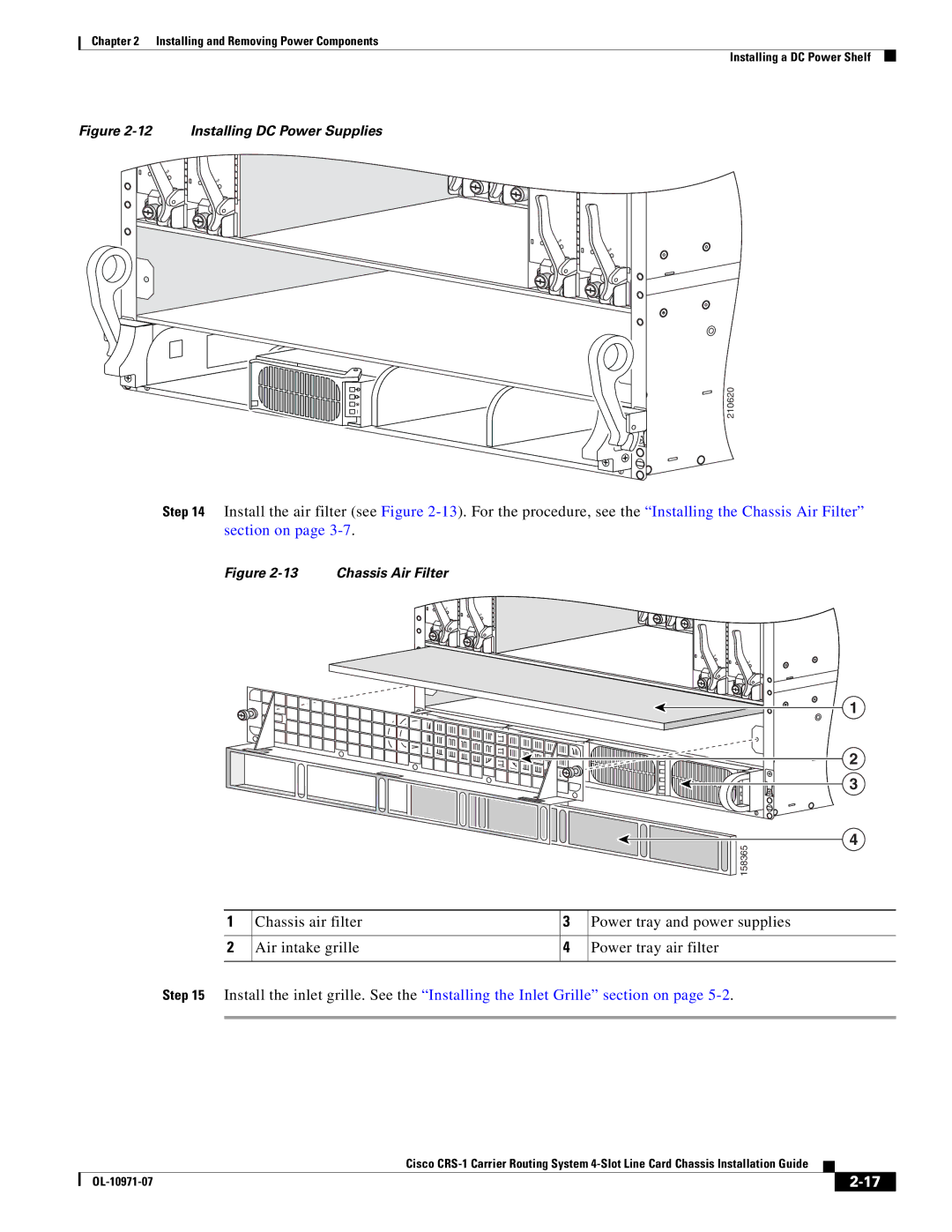 Cisco Systems Cisco CRS-1 manual Installing DC Power Supplies 