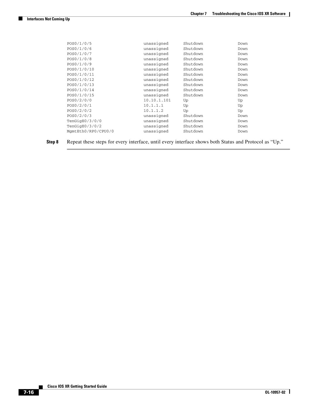 Cisco Systems Cisco IOS XR manual OL-10957-02 