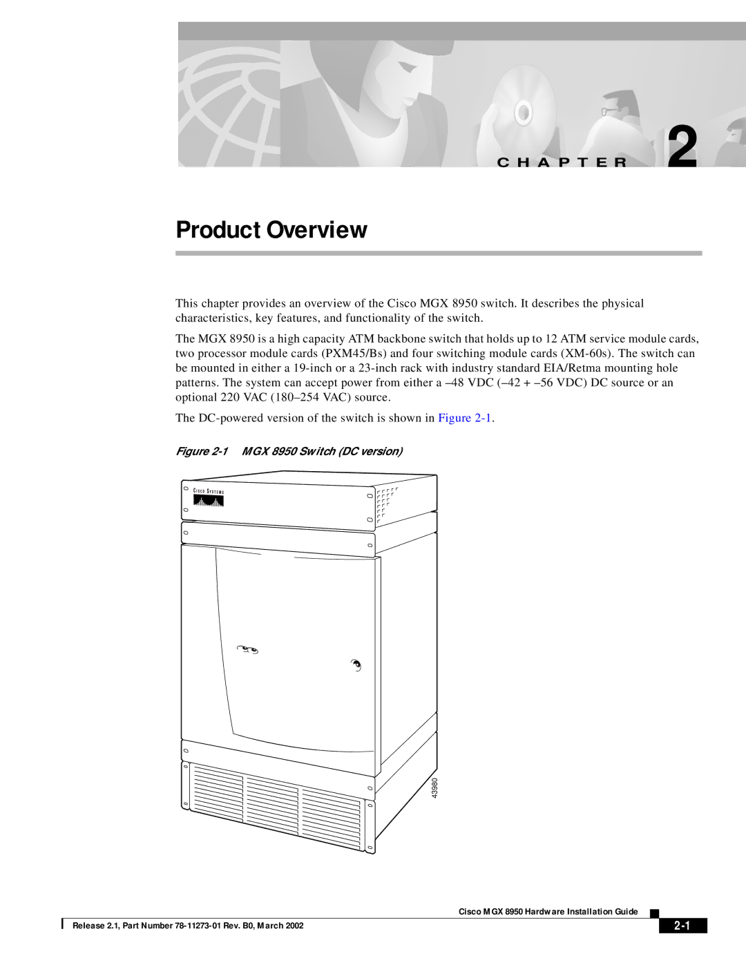 Cisco Systems Cisco MGX 8950 manual Product Overview 