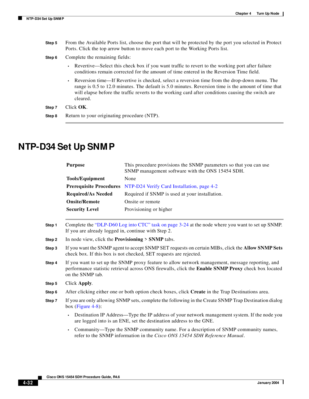 Cisco Systems Cisco ONS 15454 SDH manual NTP-D34 Set Up Snmp, Box Figure 