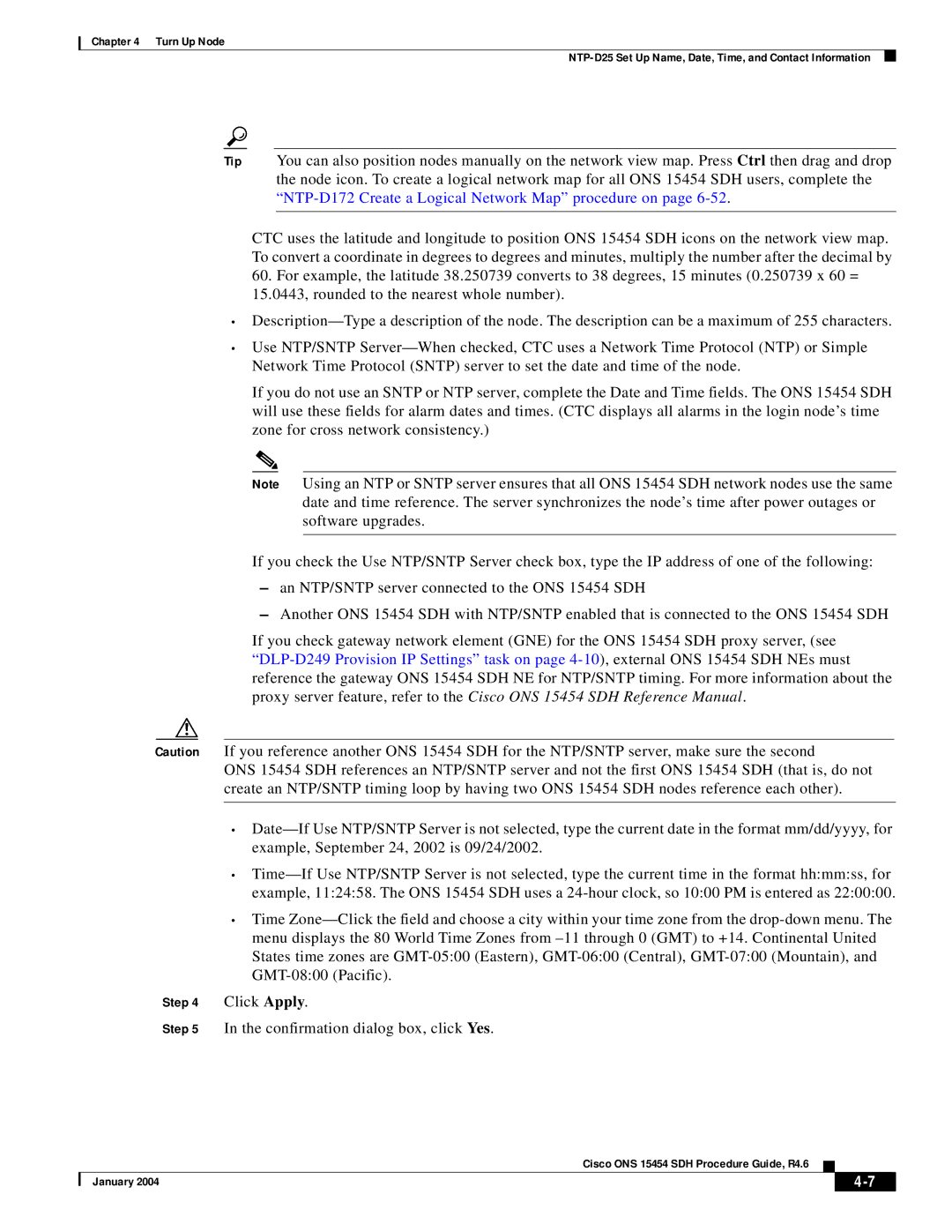 Cisco Systems Cisco ONS 15454 SDH manual Confirmation dialog box, click Yes 