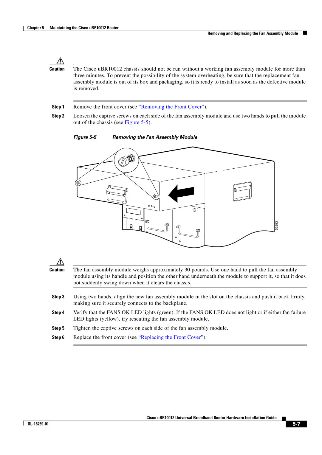 Cisco Systems Cisco uBR10012 manual 56293 