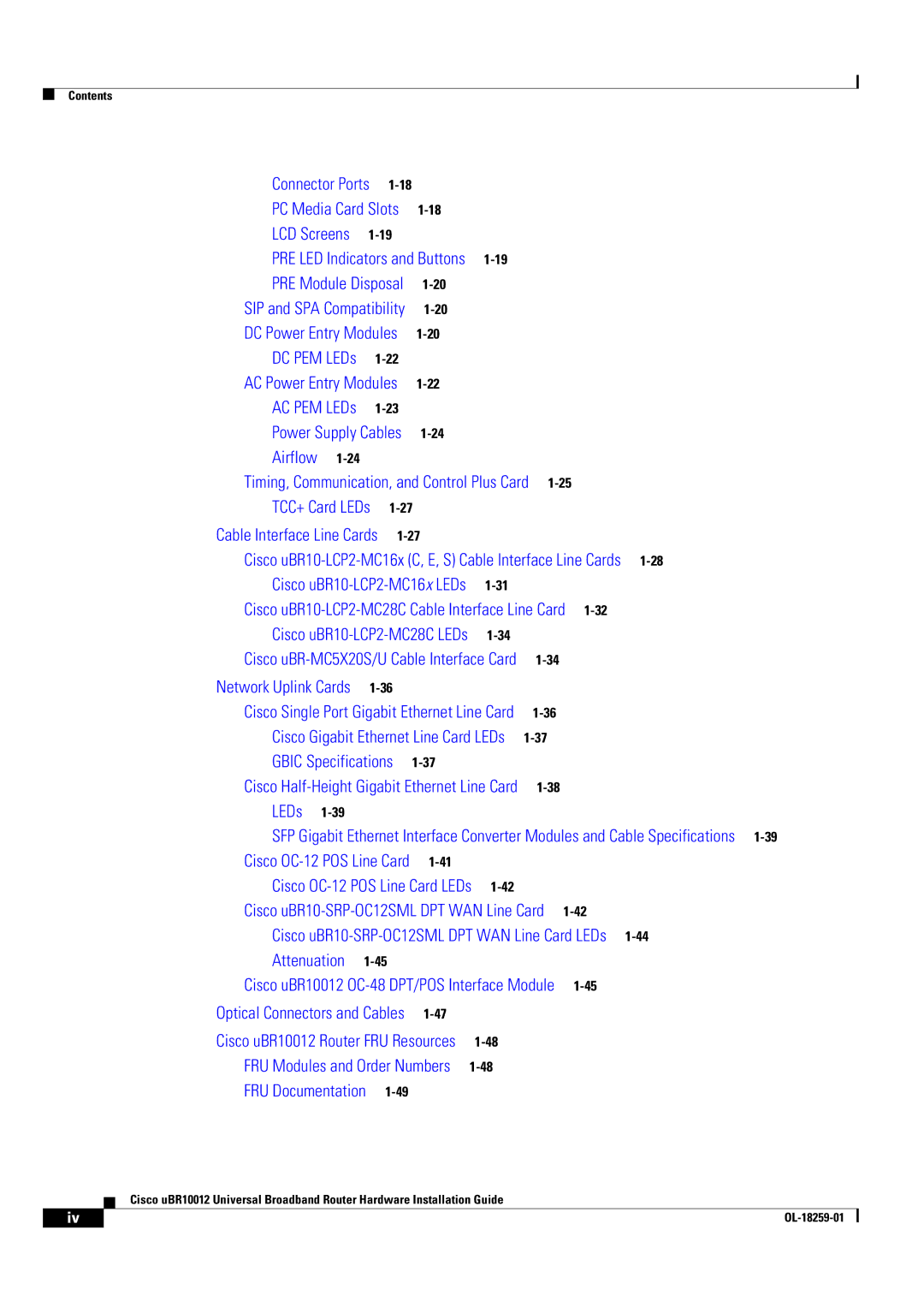 Cisco Systems Cisco uBR10012 manual LEDs 