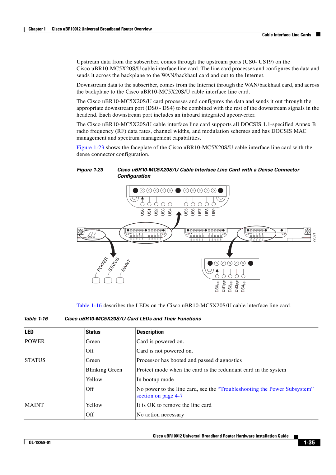 Cisco Systems Cisco uBR10012 manual Section on 