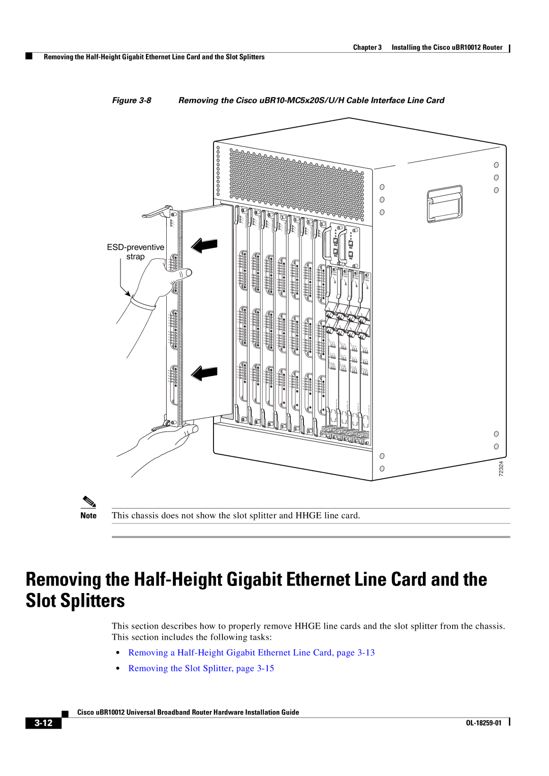 Cisco Systems Cisco uBR10012 manual ESD-preventive Strap 