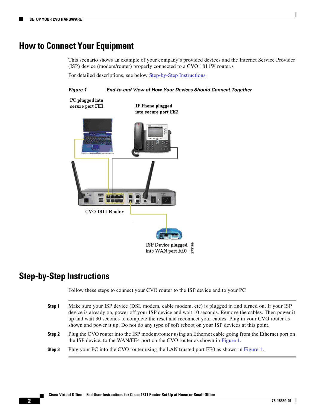 Cisco Systems CISCO1811 manual How to Connect Your Equipment, Step-by-Step Instructions 