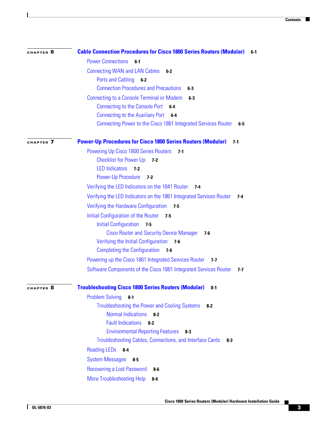 Cisco Systems CISCO1841-HSEC/K9-RF manual LED Indicators 