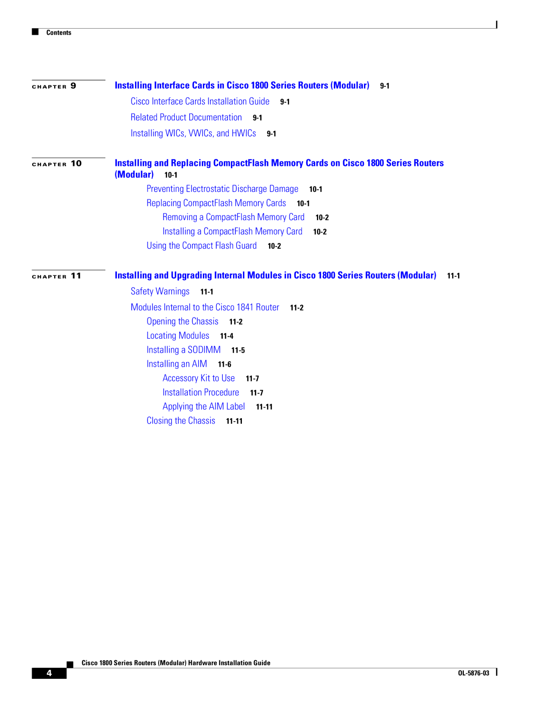 Cisco Systems CISCO1841-HSEC/K9-RF manual Modular 