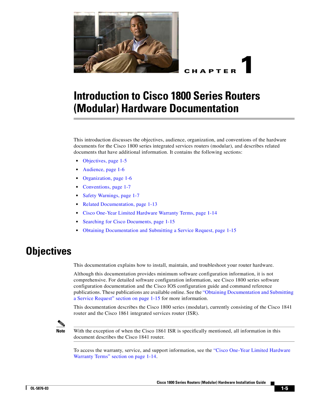 Cisco Systems CISCO1841-HSEC/K9-RF manual Objectives 