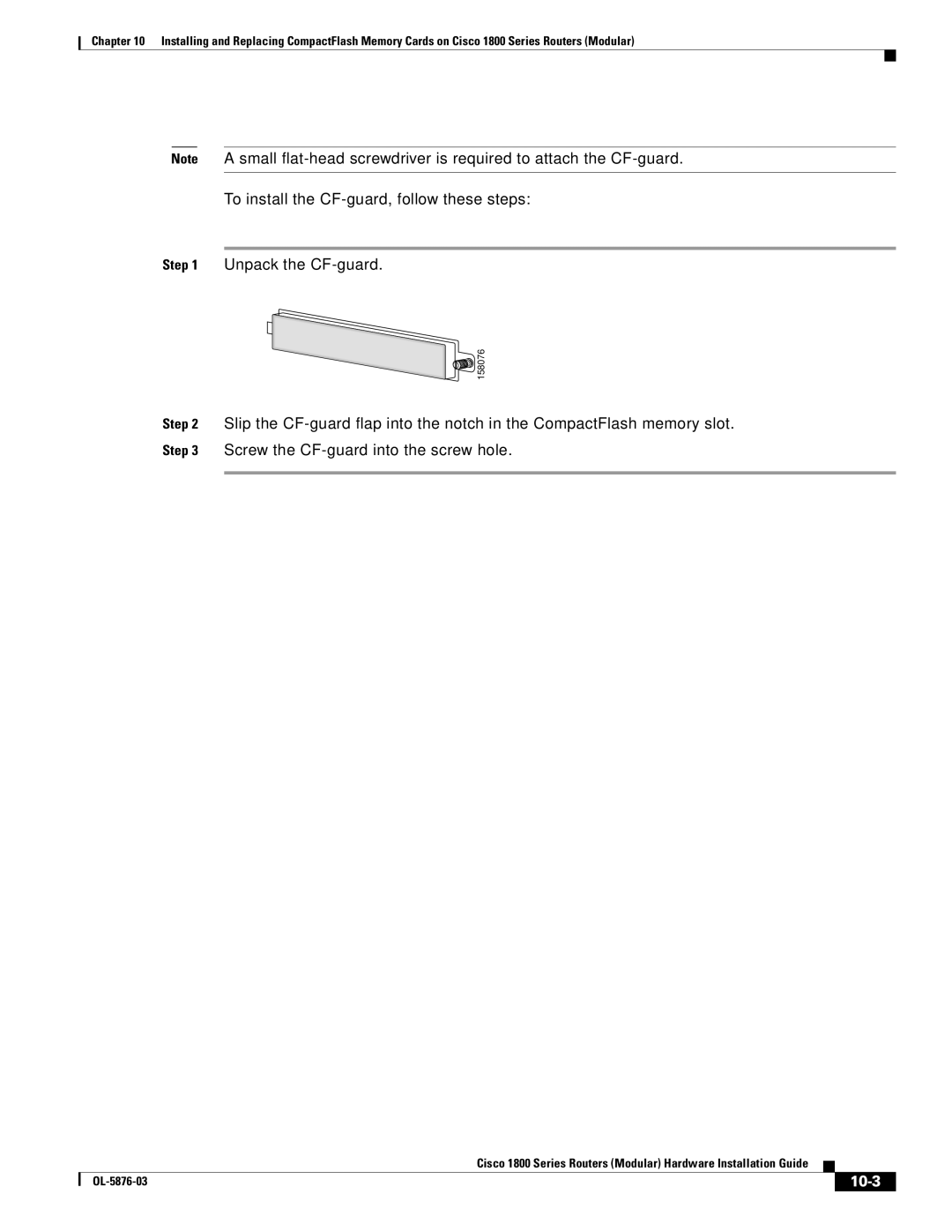 Cisco Systems CISCO1841-HSEC/K9-RF manual 10-3 