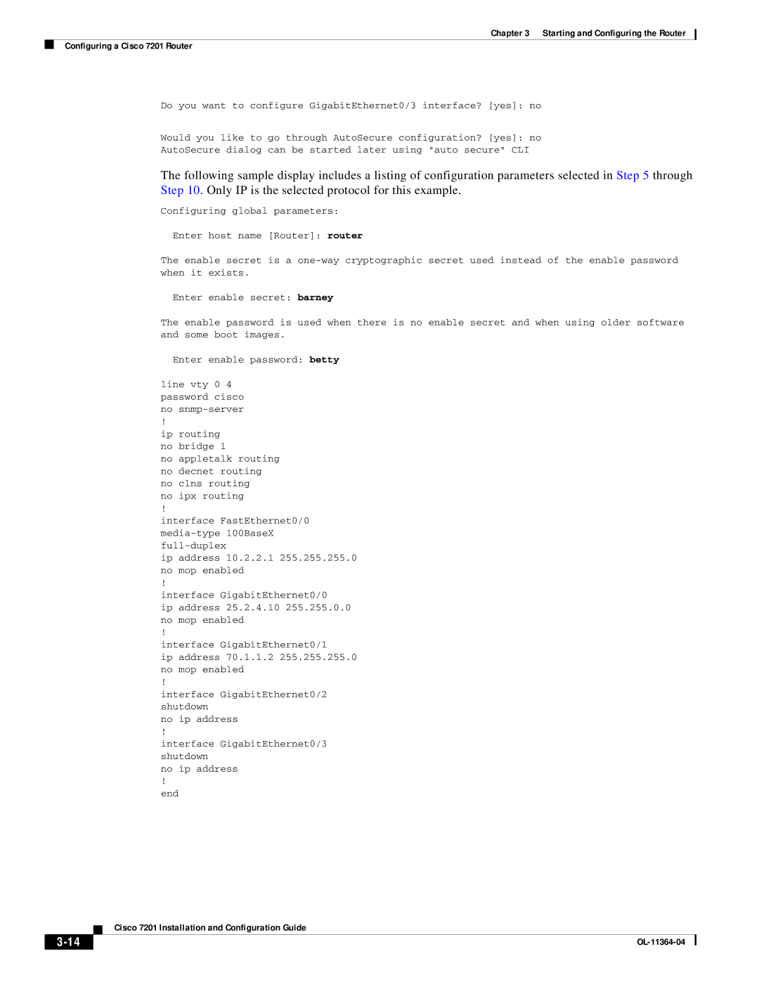 Cisco Systems CISCO7201 manual No ipx routing 