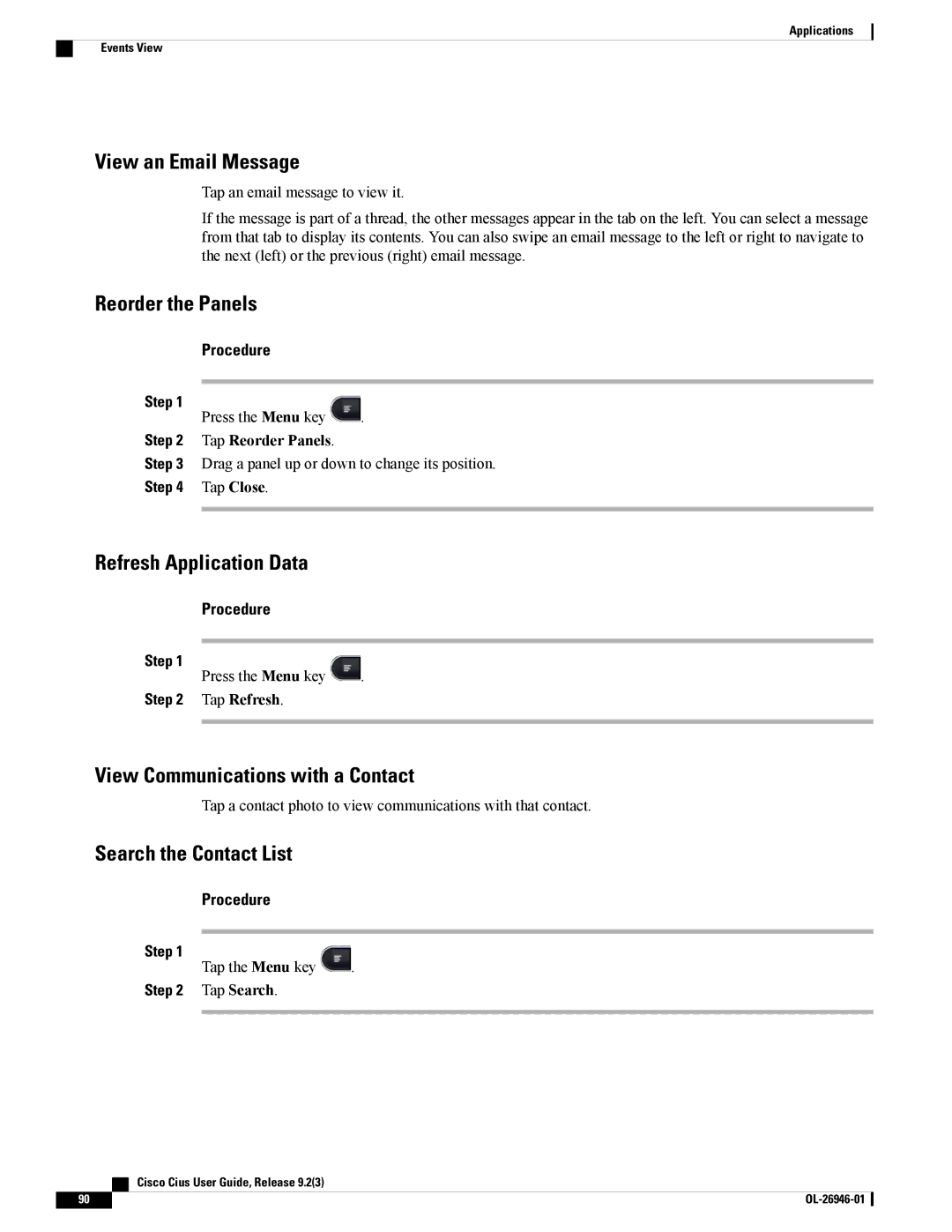 Cisco Systems CiscoCius manual View Communications with a Contact 