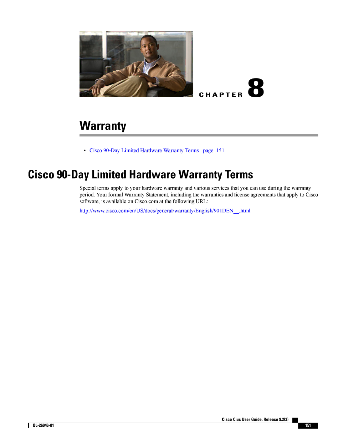 Cisco Systems CiscoCius manual Cisco 90-Day Limited Hardware Warranty Terms 